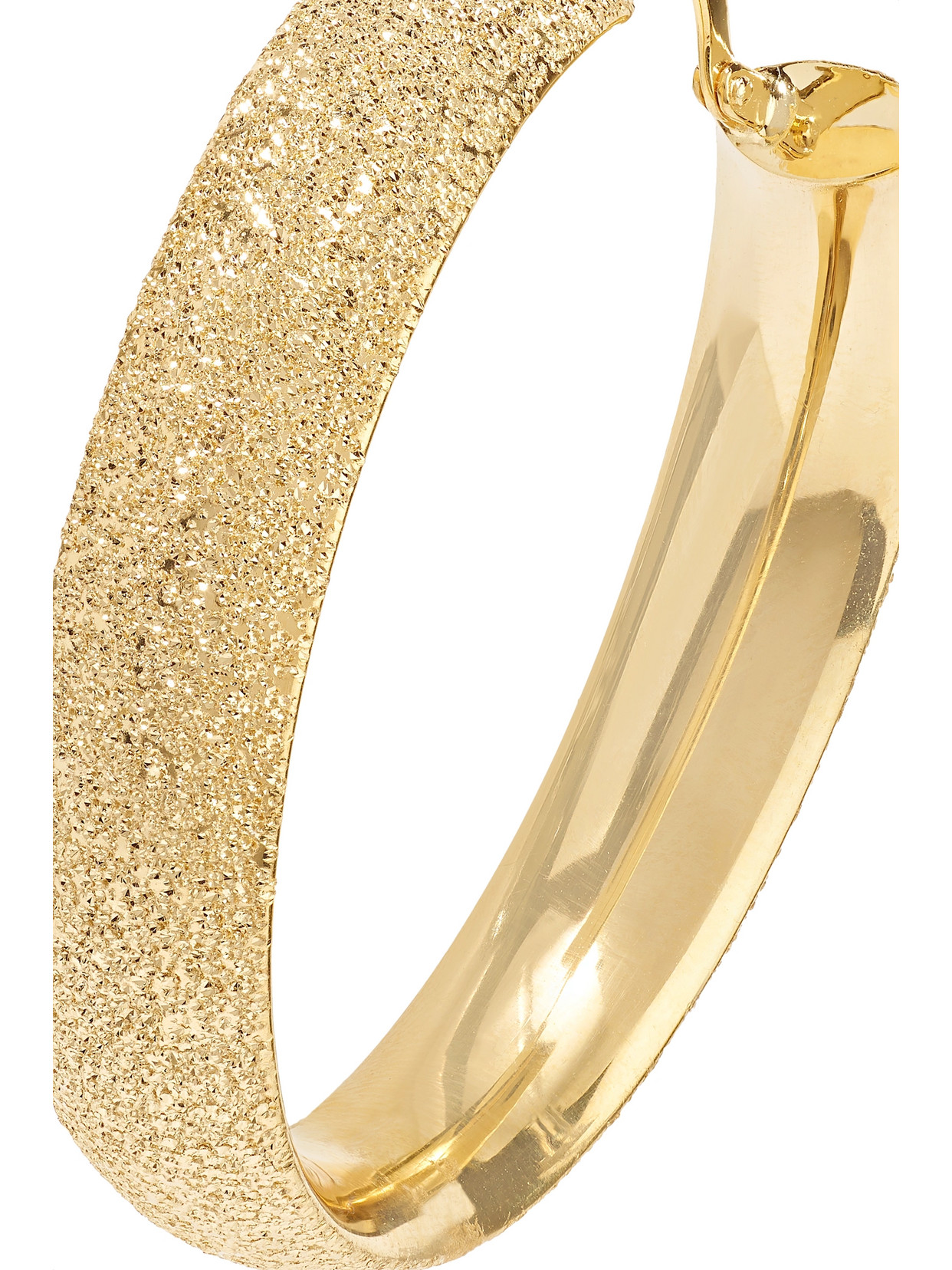 Shop Carolina Bucci Florentine 18-karat Gold Hoop Earrings