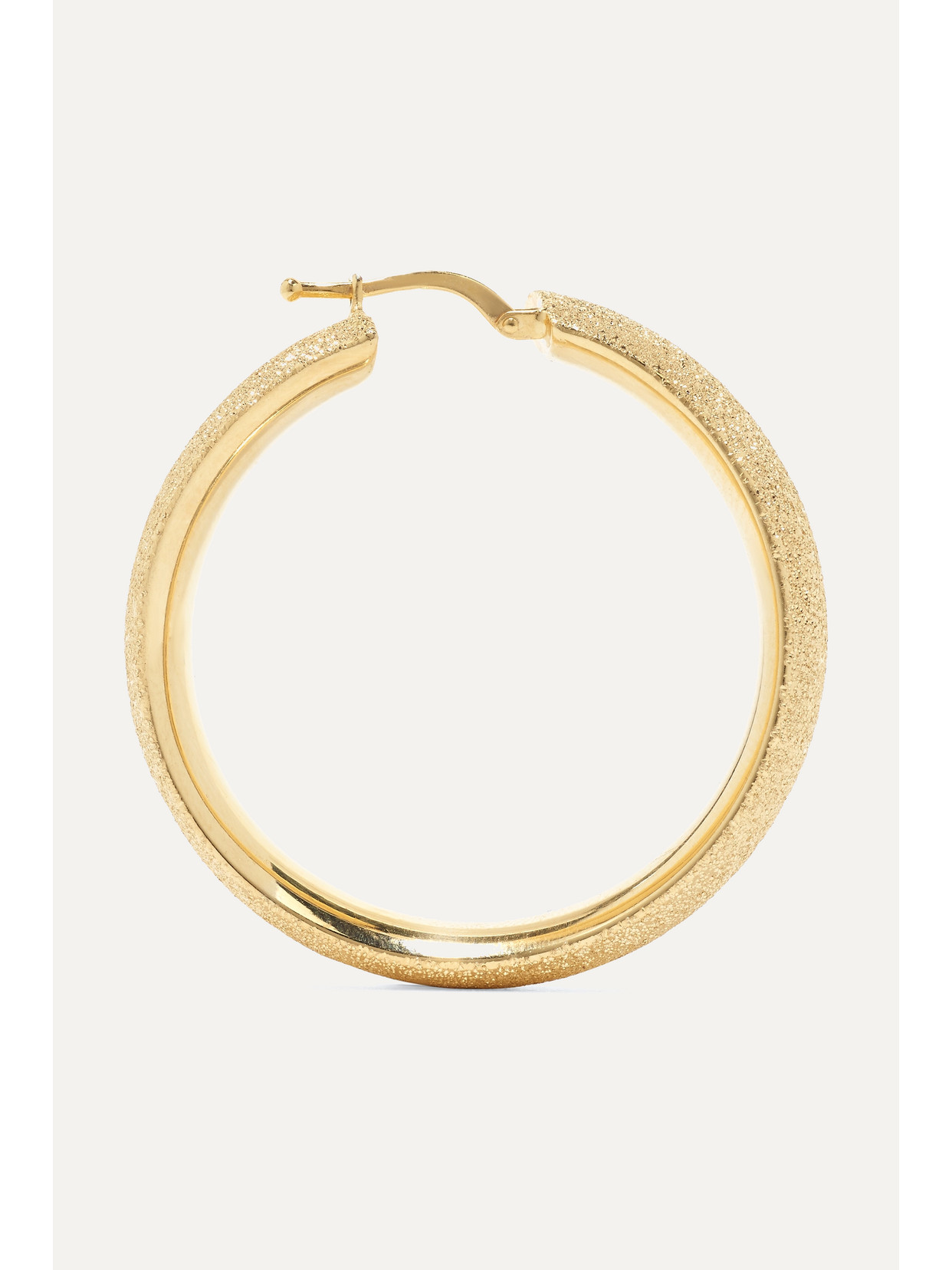 CAROLINA BUCCI FLORENTINE 18-KARAT GOLD HOOP EARRINGS 
