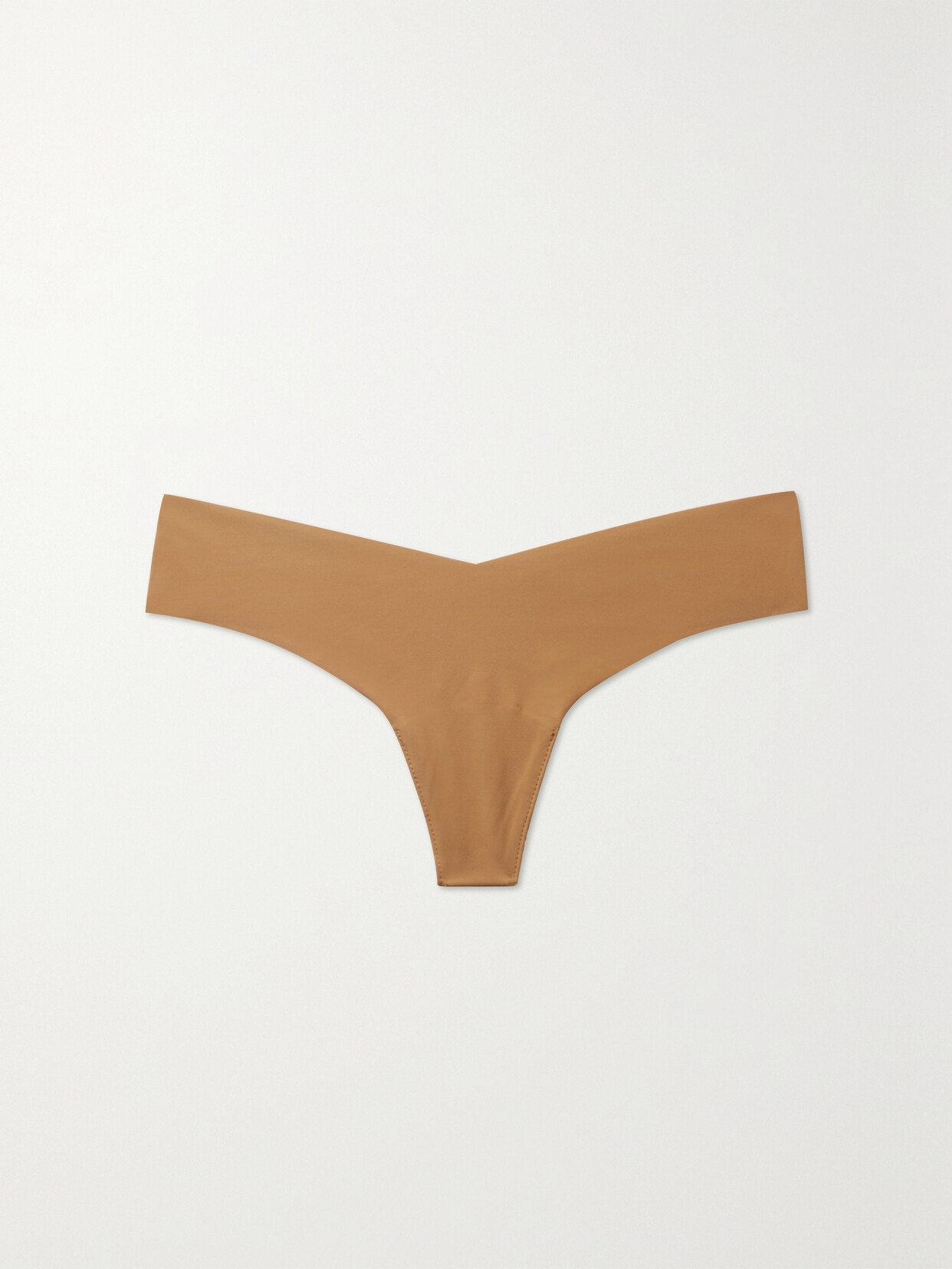 Shop Commando Stretch Thong In Tan