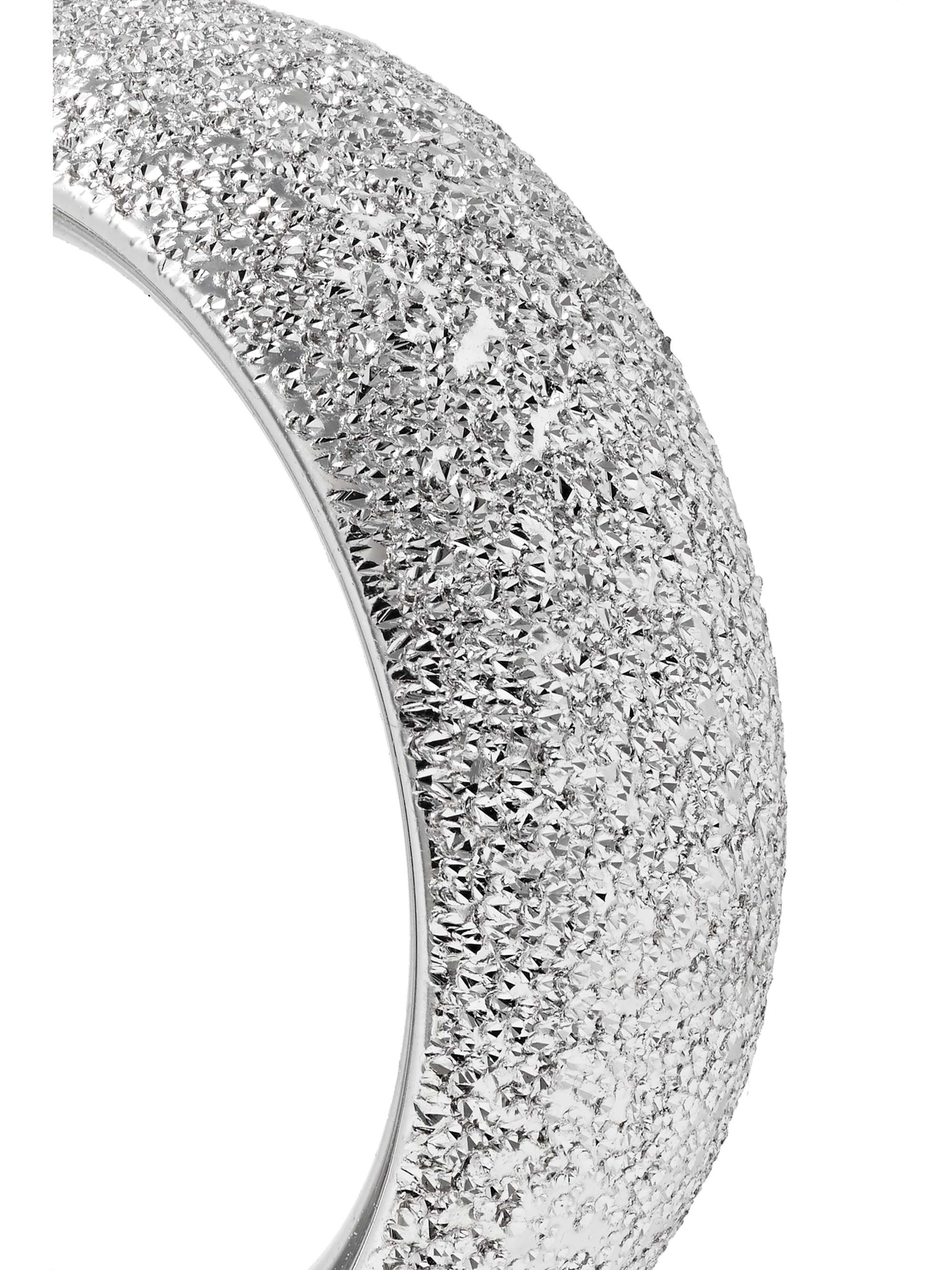 CAROLINA BUCCI Florentine 18-karat white gold hoop earrings