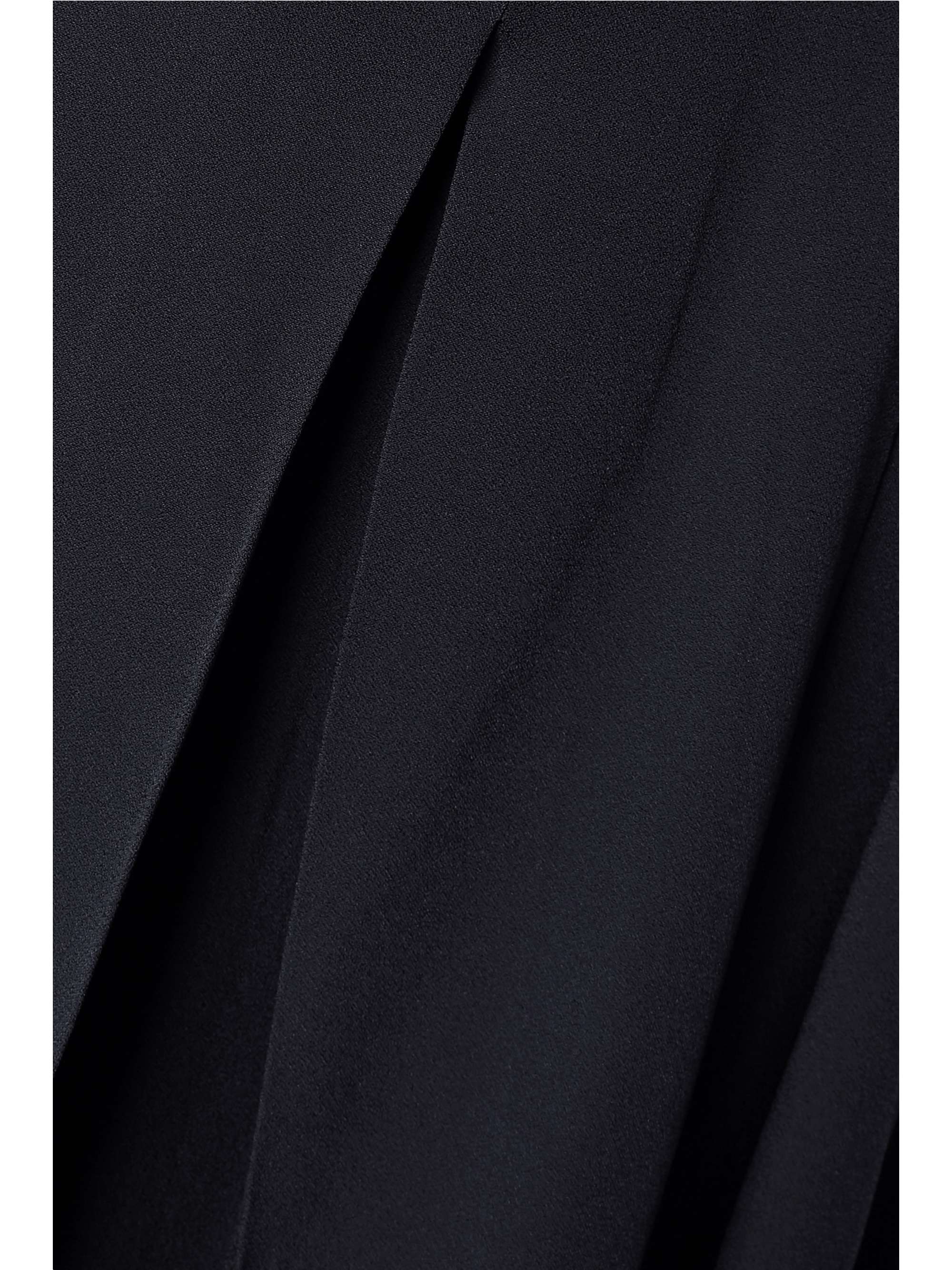 MARNI Belted pleated crepe skirt