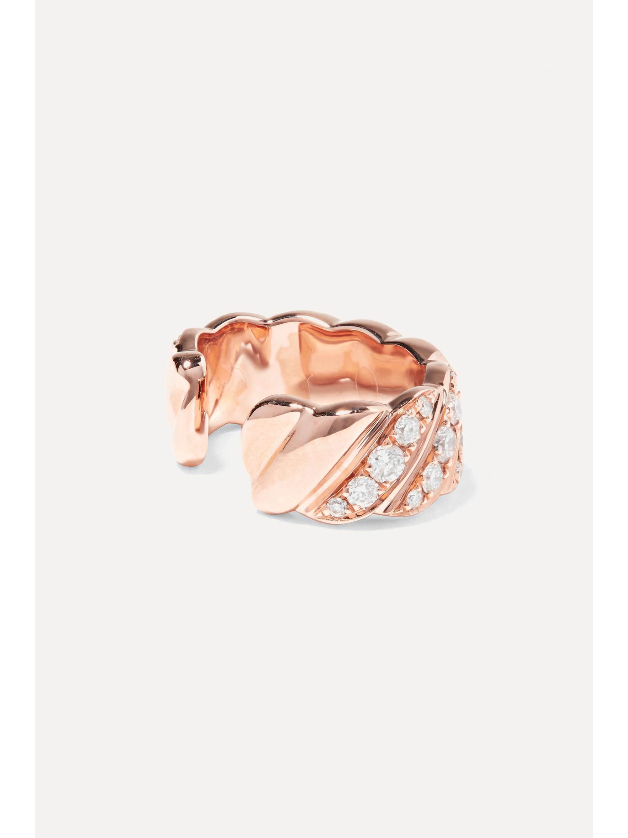 ANITA KO 18-karat rose gold diamond ear cuff