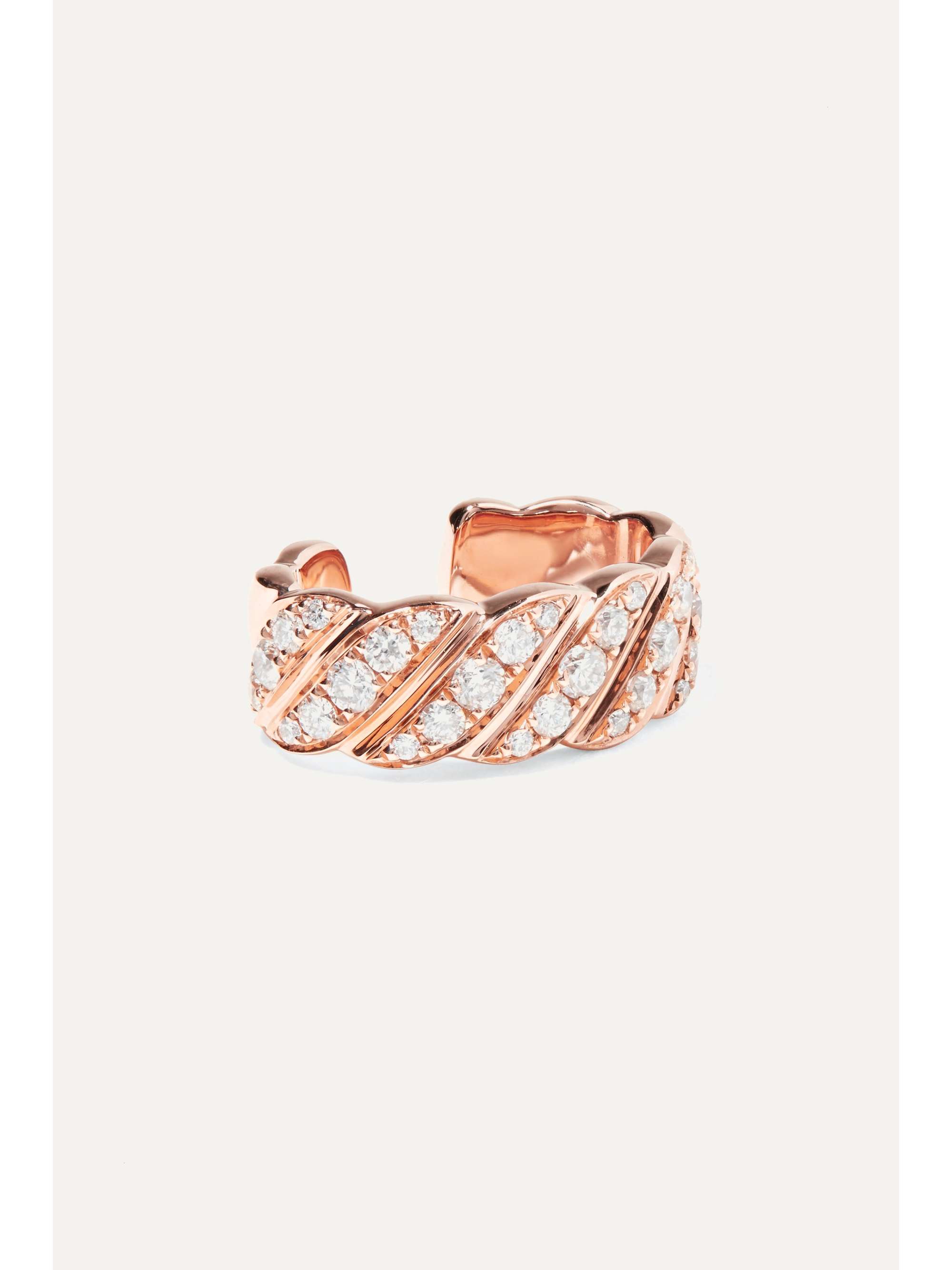ANITA KO 18-karat rose gold diamond ear cuff