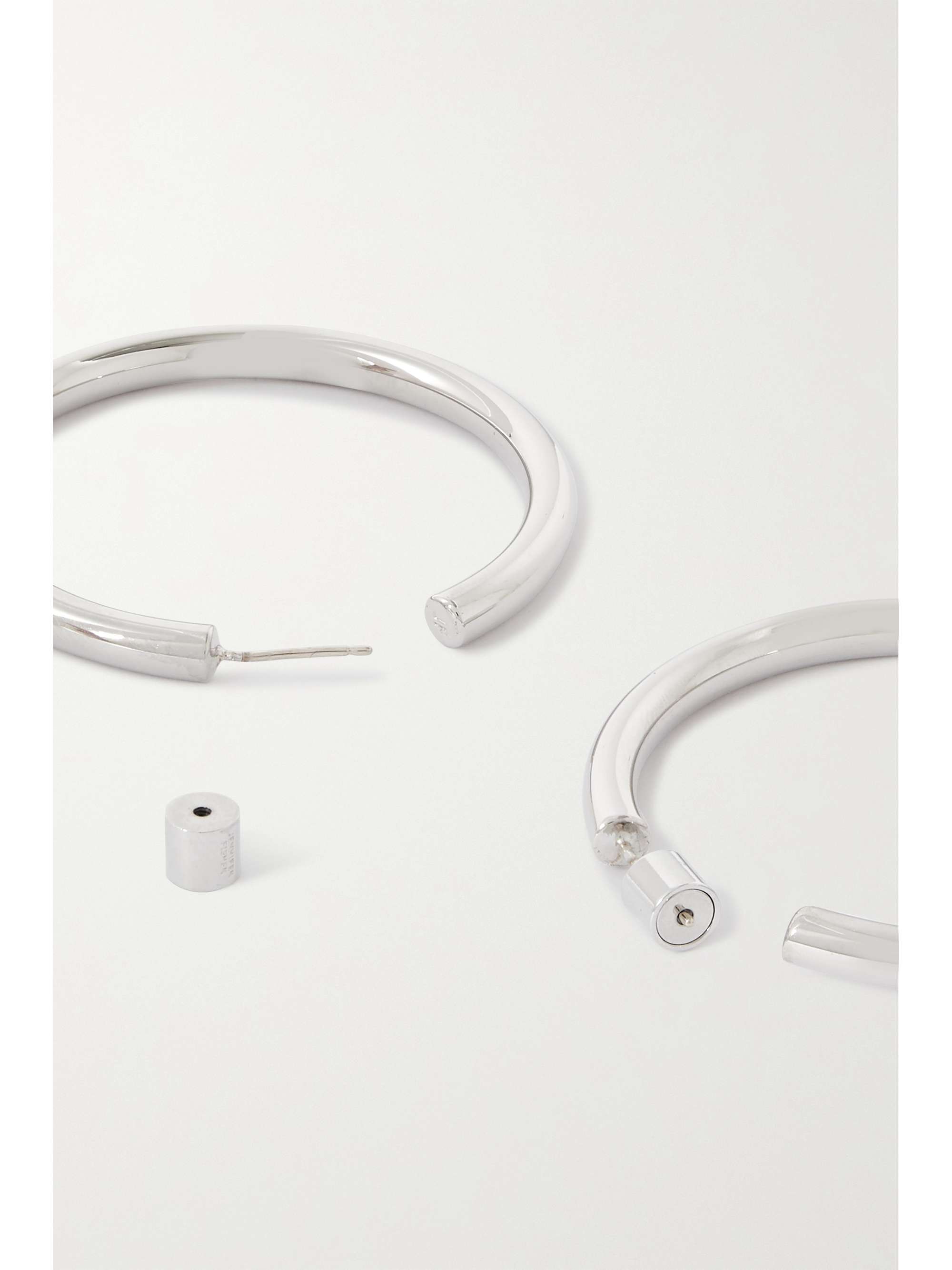 JENNIFER FISHER Baby Lilly silver-plated hoop earrings