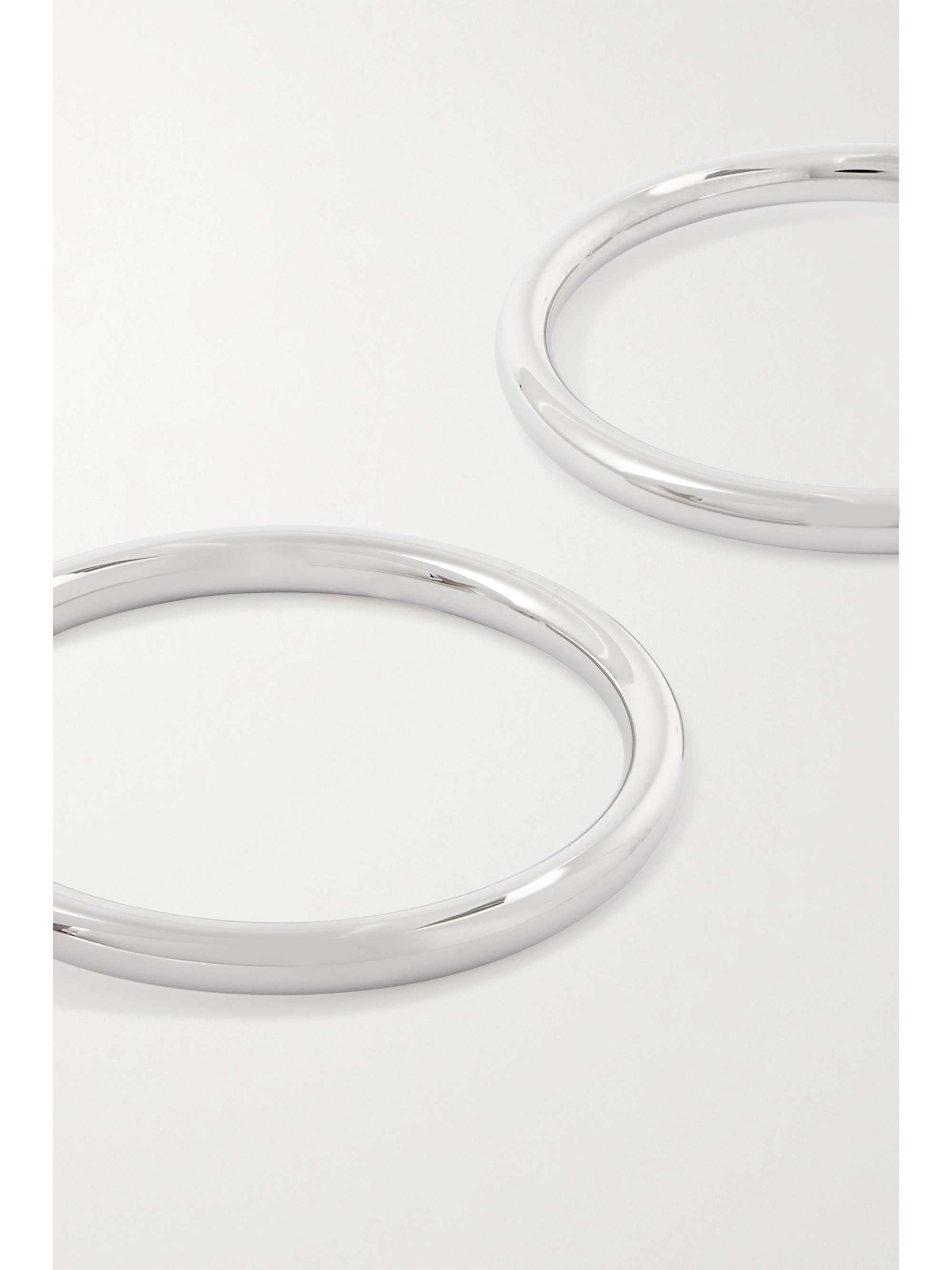JENNIFER FISHER Baby Lilly silver-plated hoop earrings