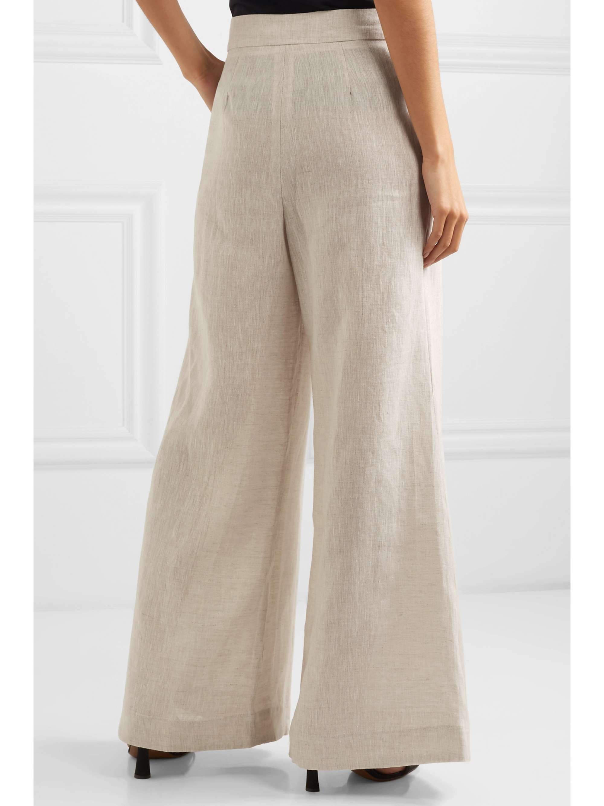 GEORGIA ALICE Linen wide-leg pants