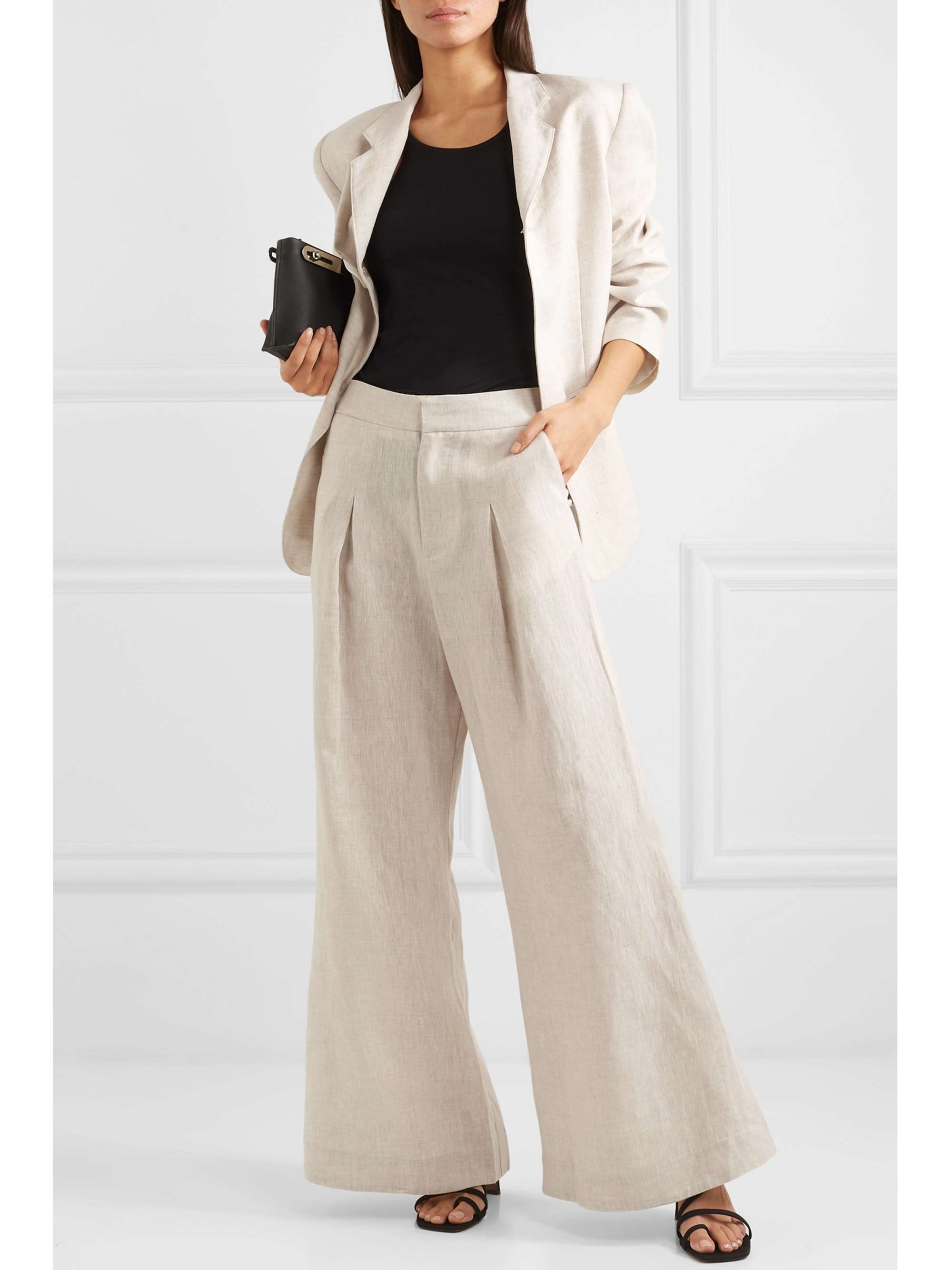 GEORGIA ALICE Linen wide-leg pants