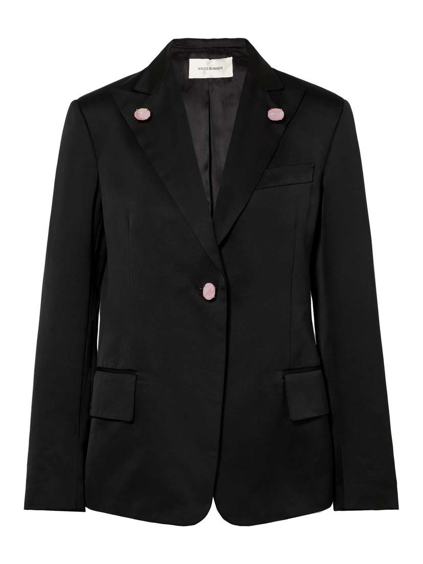 Wales Bonner Holkar Embellished Cotton-blend Blazer