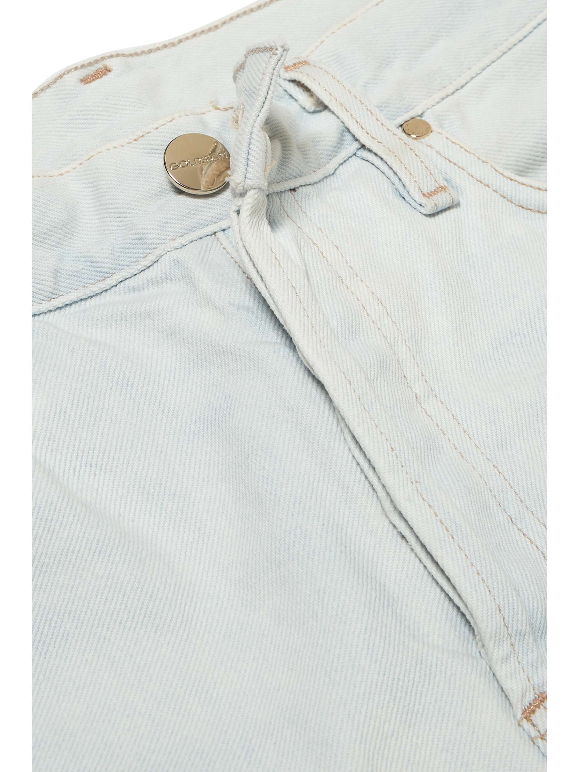 GOLDSIGN The Low Slung cropped low-rise straight-leg jeans