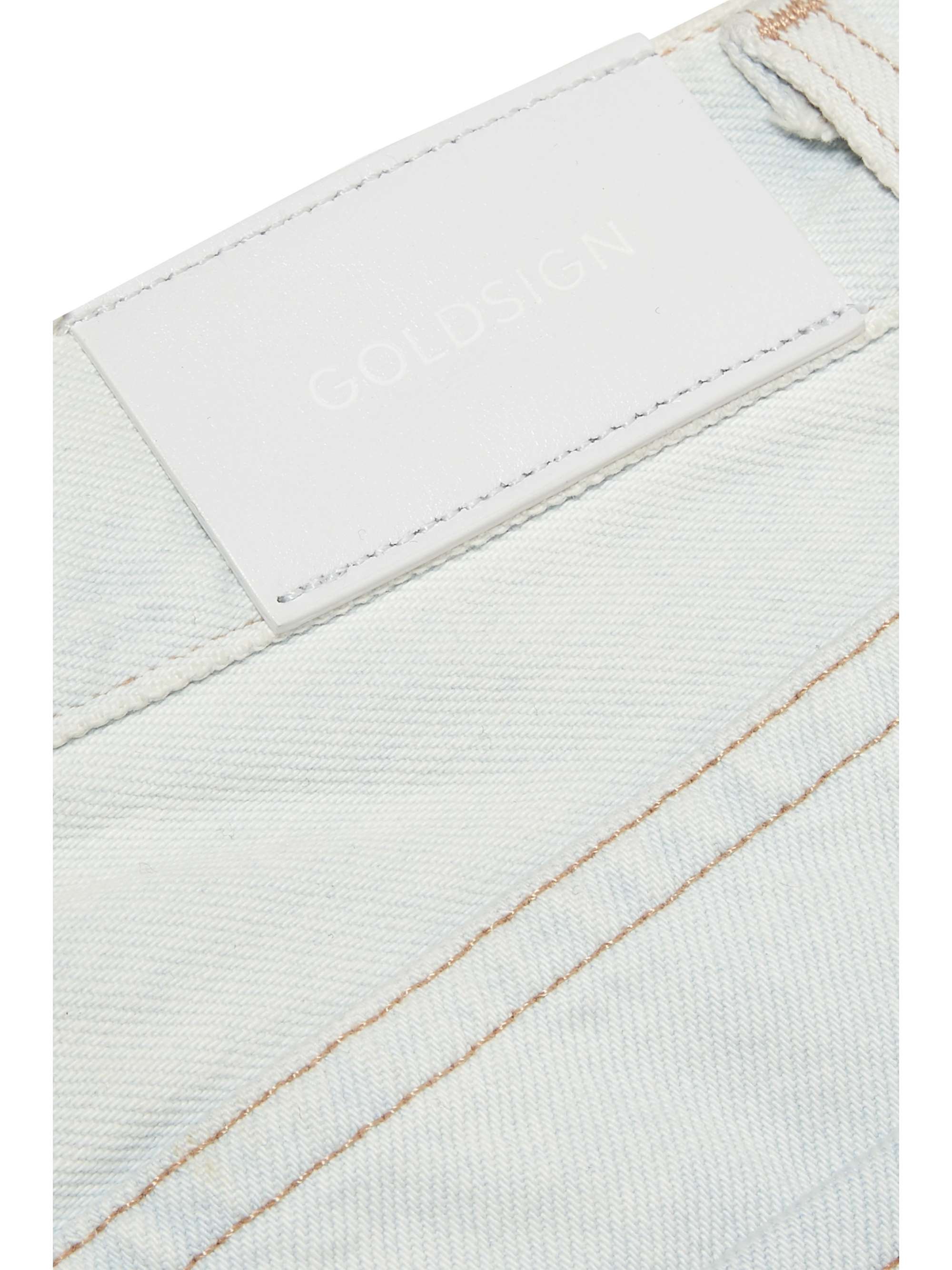 GOLDSIGN The Low Slung cropped low-rise straight-leg jeans