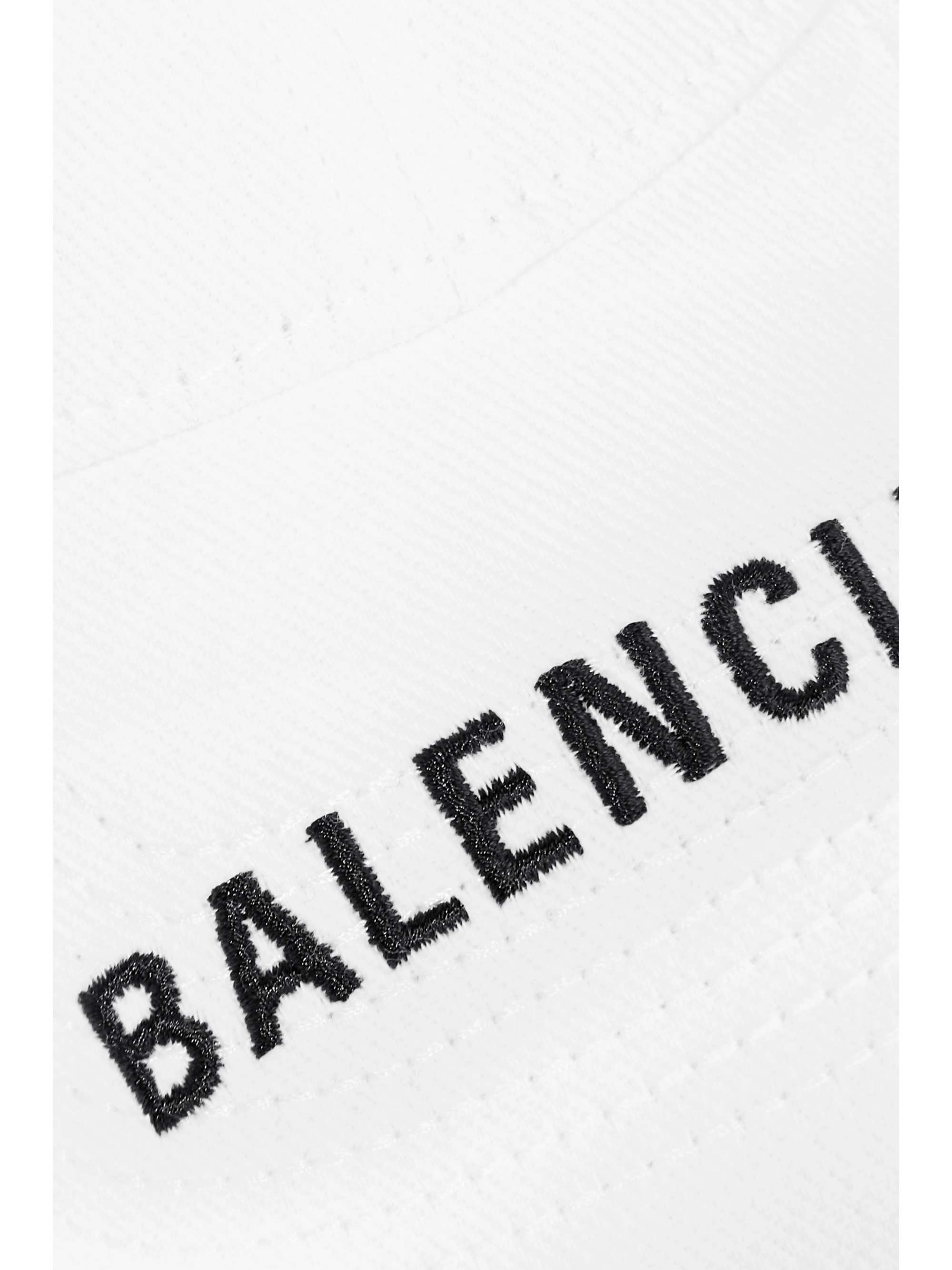 BALENCIAGA Embroidered cotton-twill baseball cap