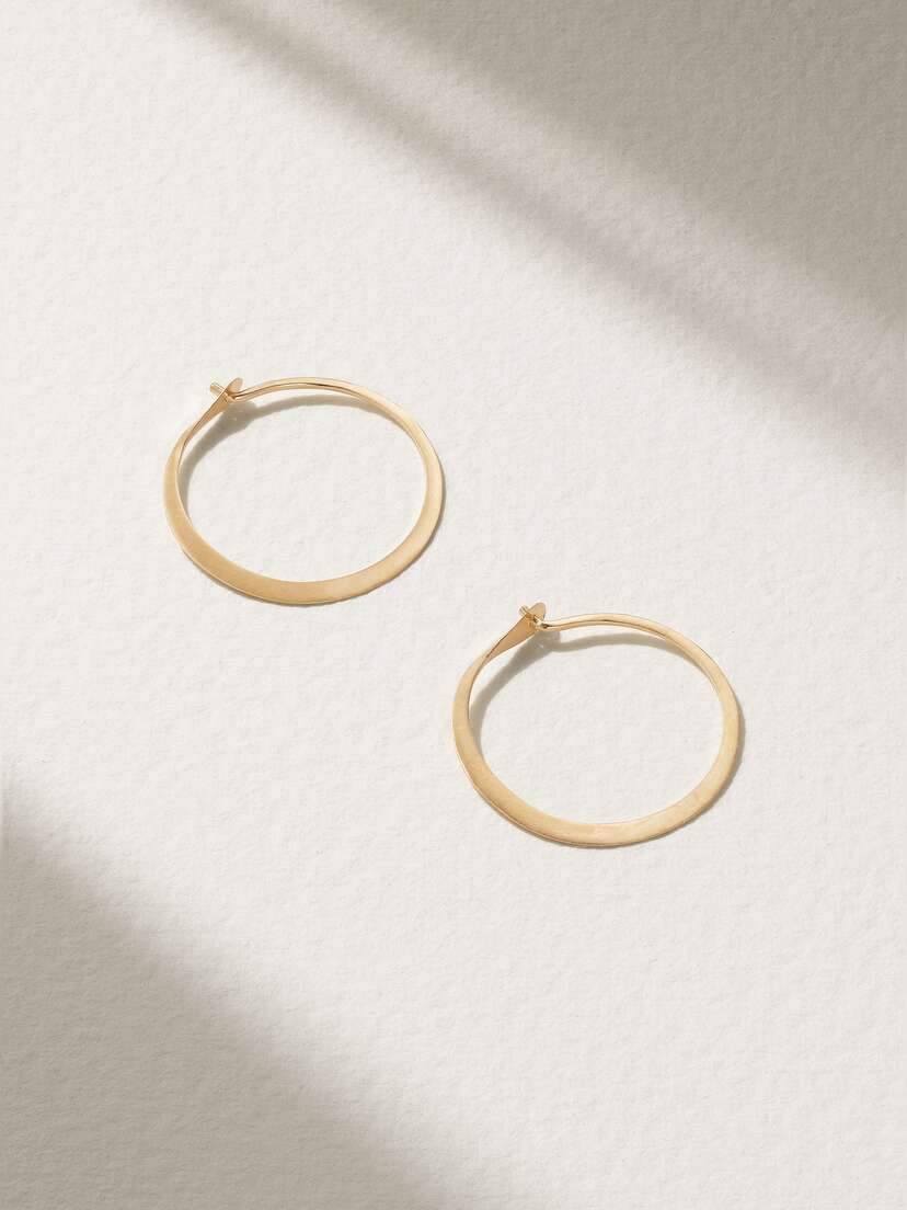 Melissa Joy Manning 14-karat Gold Hoop Earrings