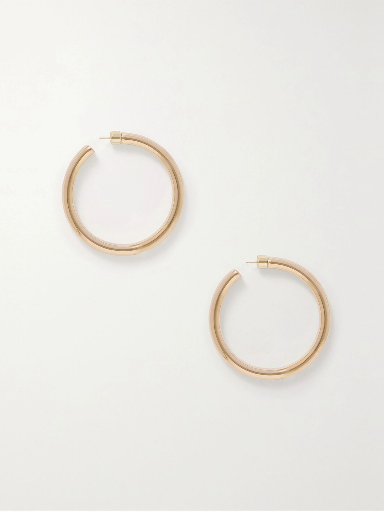 2" Samira gold-plated hoop earrings