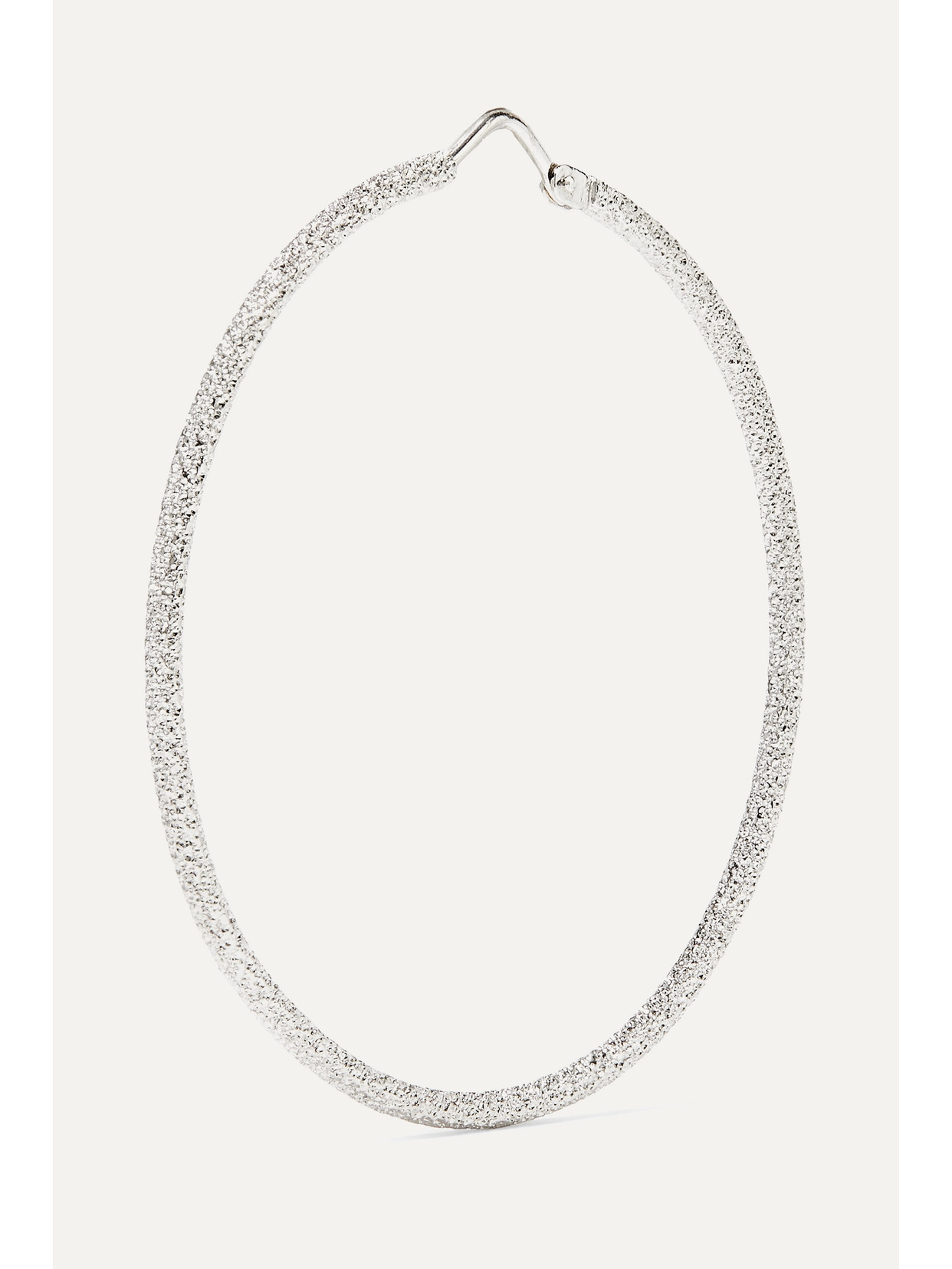Carolina Bucci Florentine 18-karat White Gold Hoop Earrings In White Gold