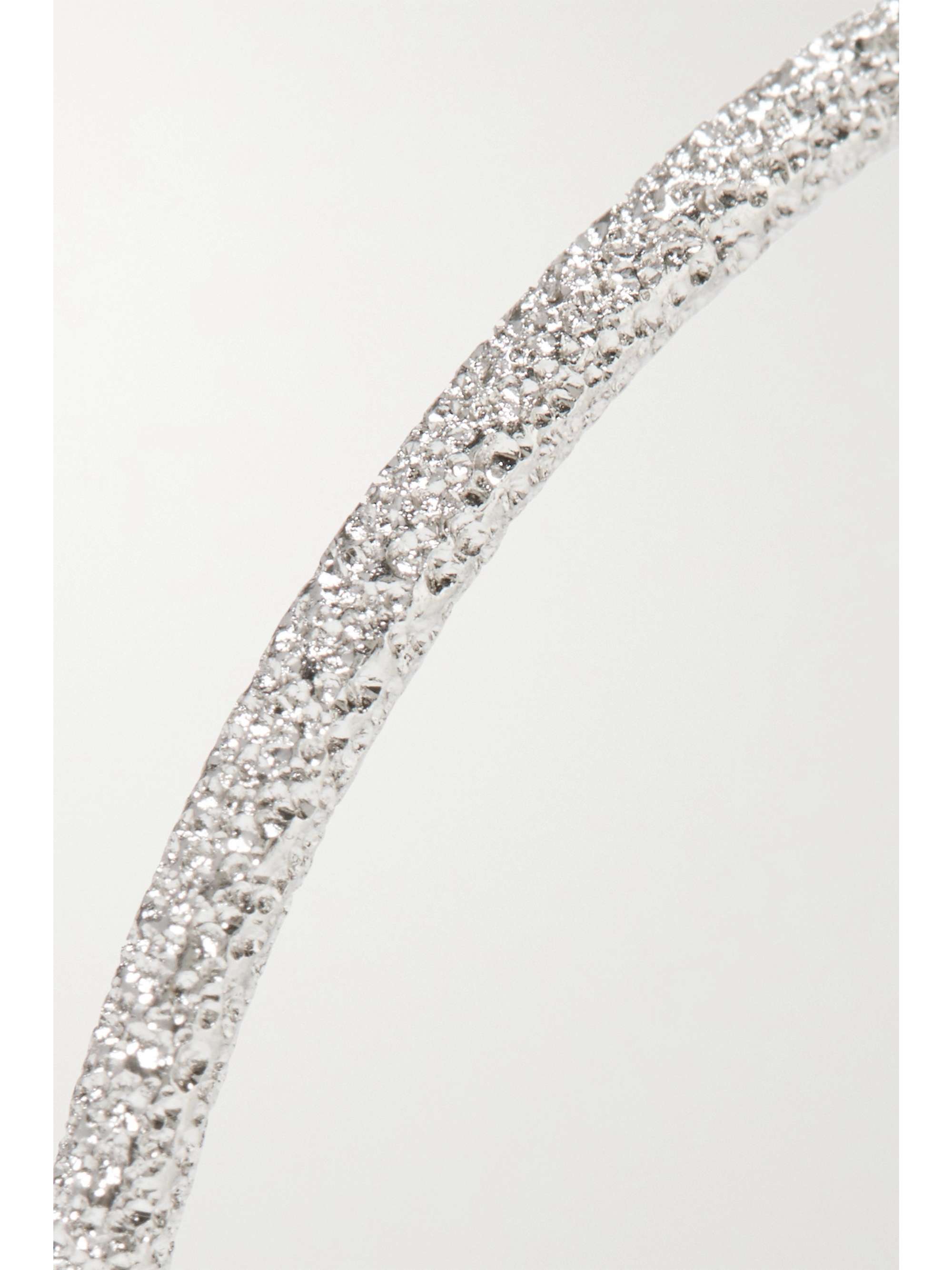 CAROLINA BUCCI Florentine 18-karat white gold hoop earrings