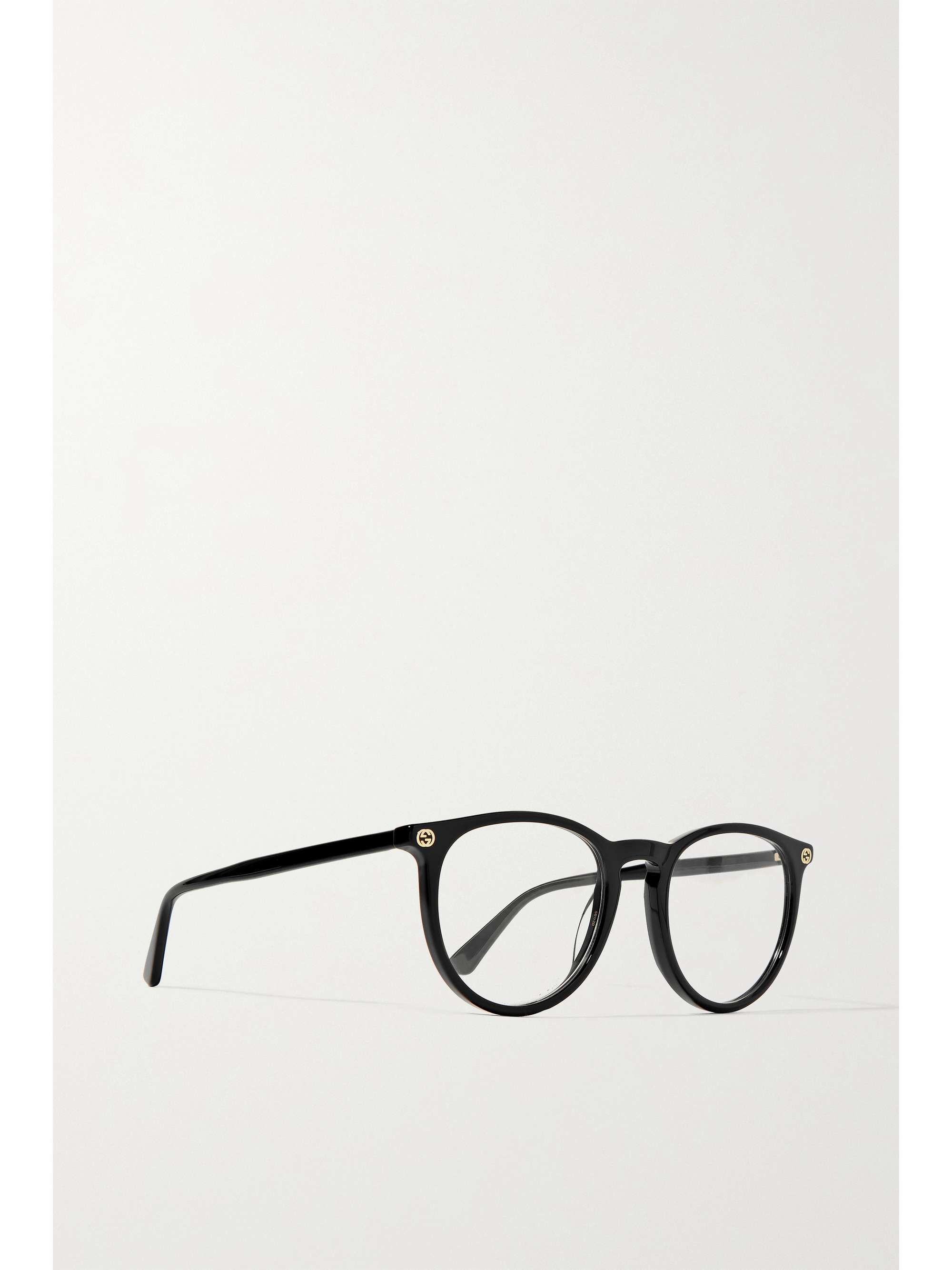 Black acetate optical glasses | GUCCI EYEWEAR | NET-A-PORTER