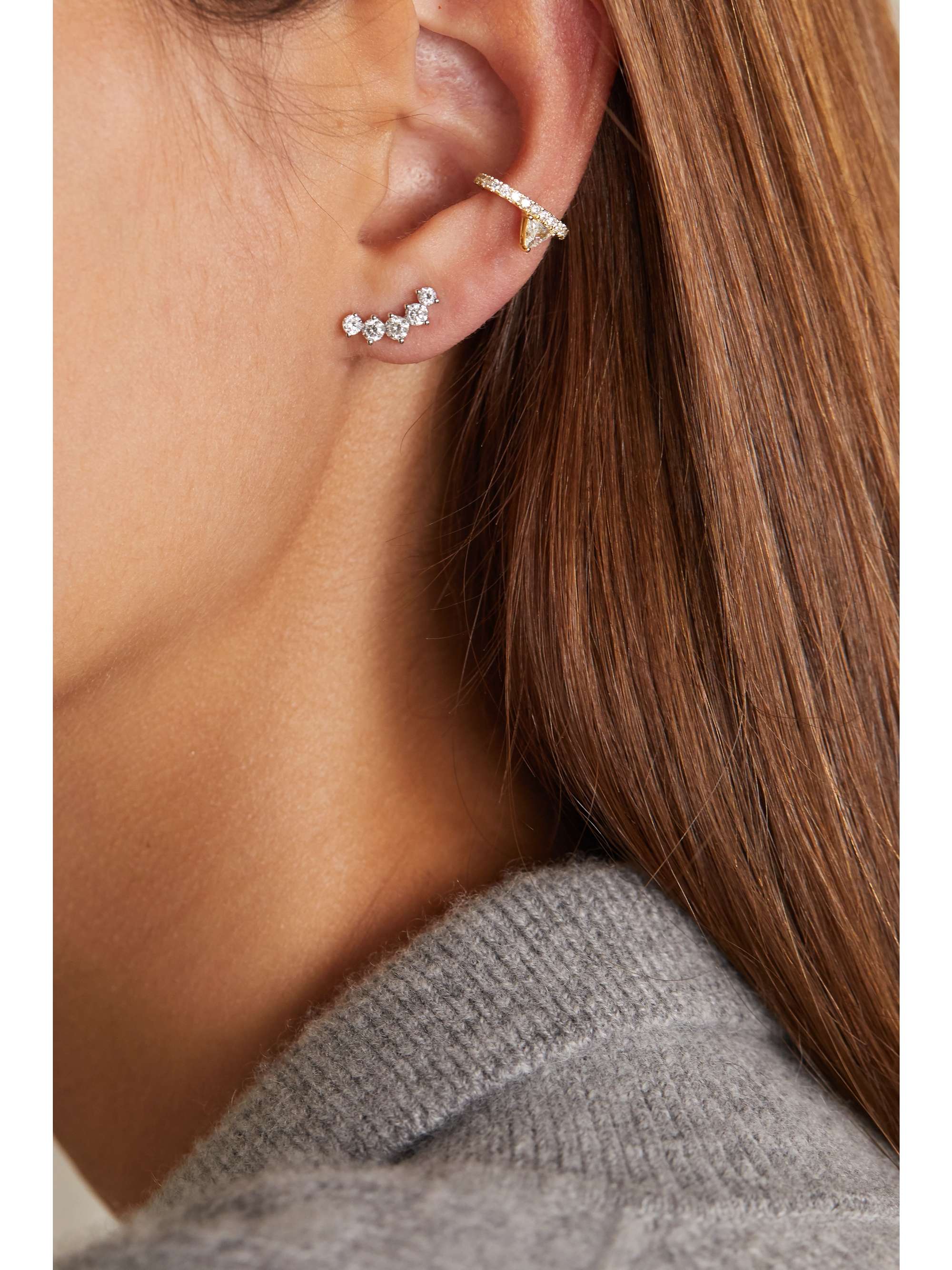 ANITA KO 18-karat gold diamond ear cuff