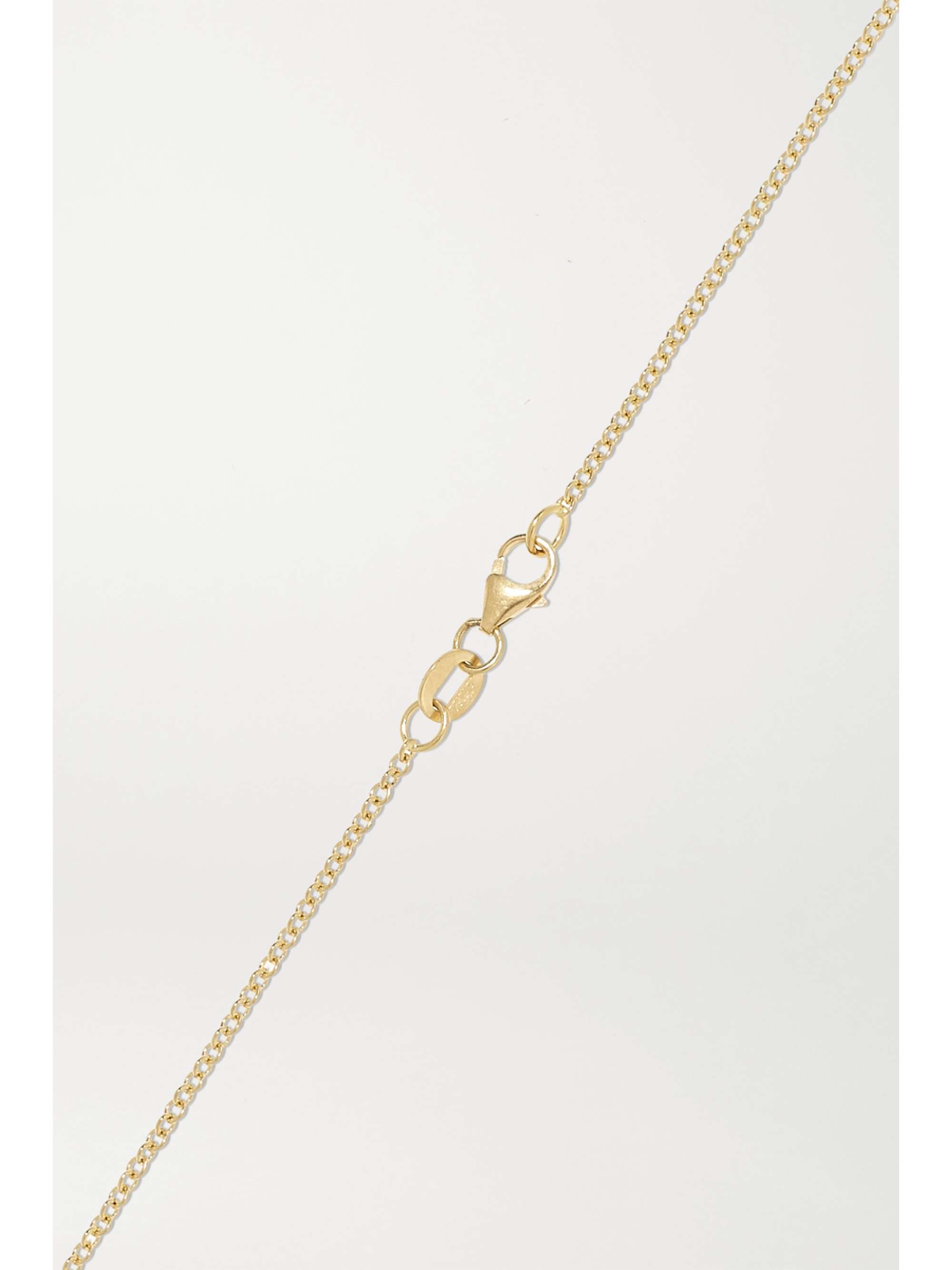 ANITA KO Zodiac large 18-karat gold diamond necklace