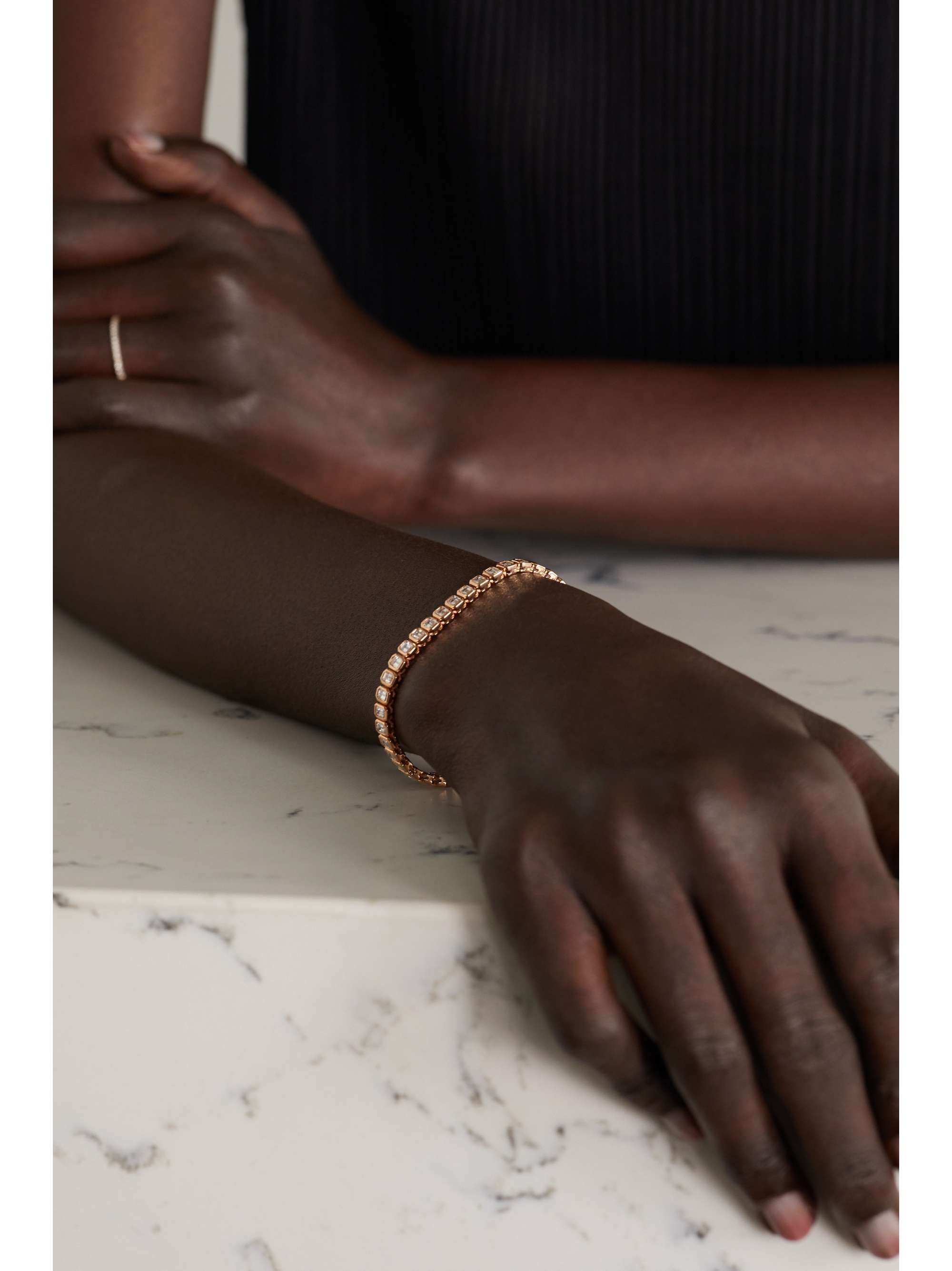 ANITA KO 18-karat rose gold diamond bracelet
