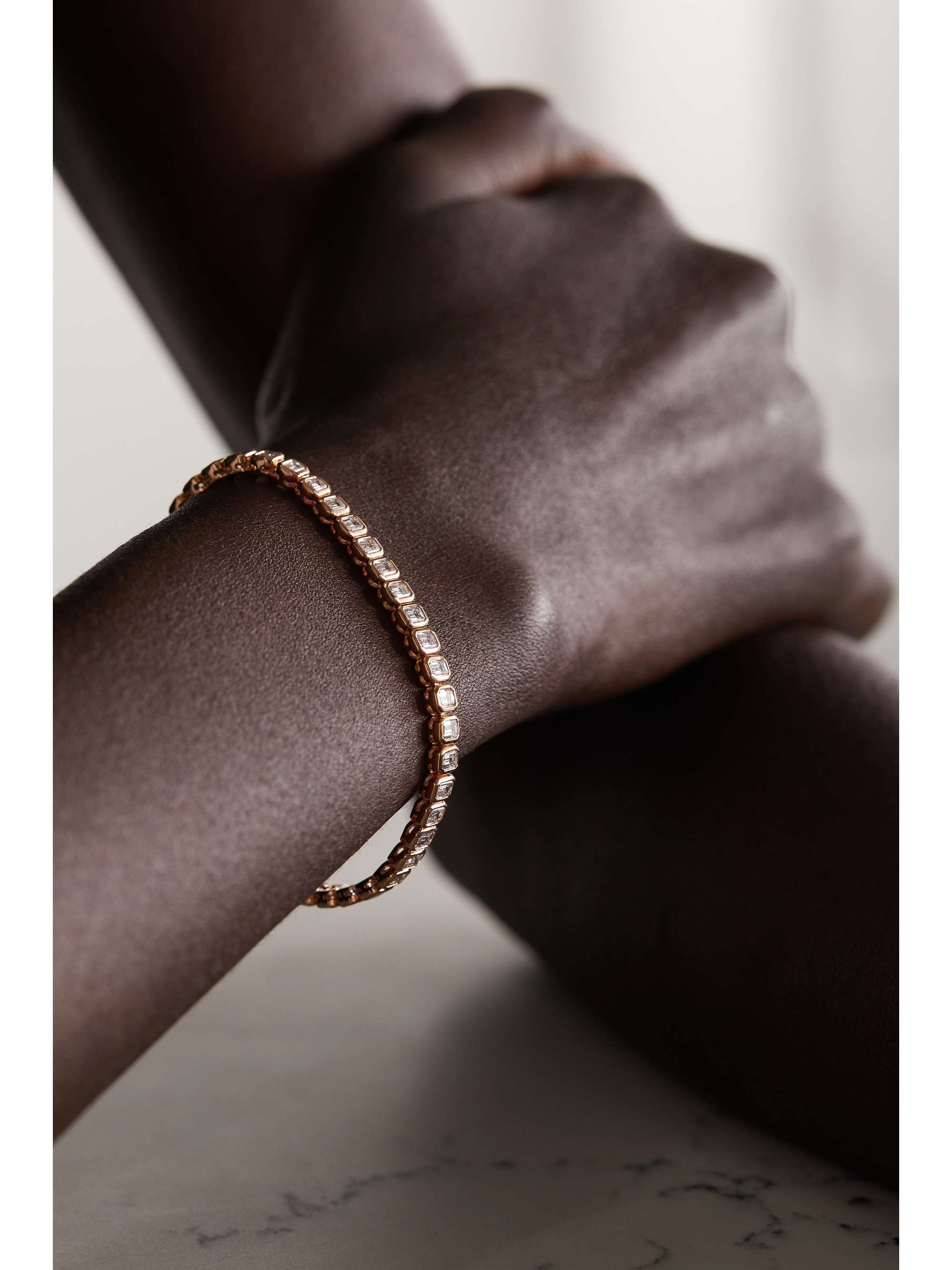 ANITA KO 18-karat rose gold diamond bracelet