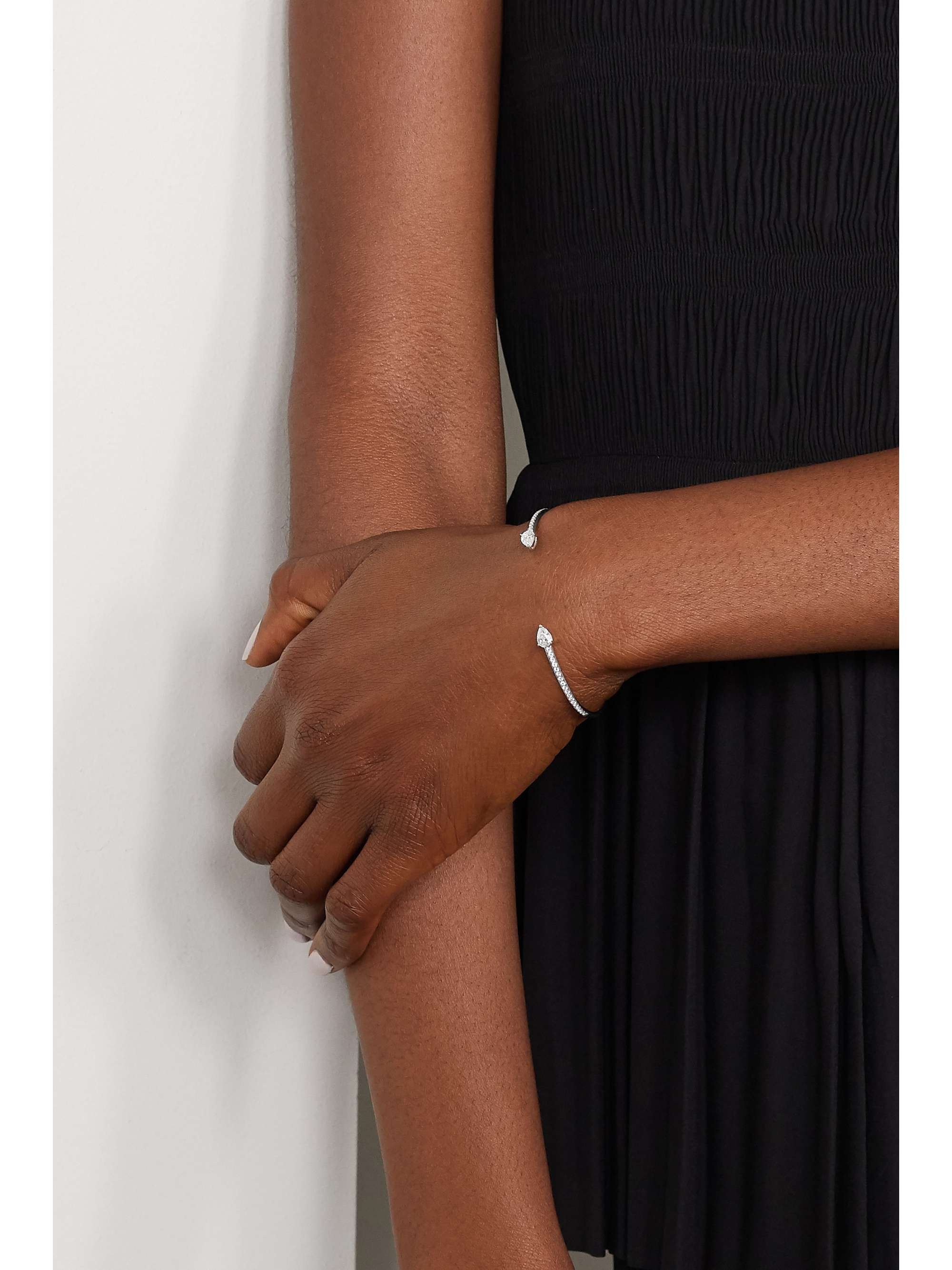 ANITA KO 18-karat white gold diamond cuff