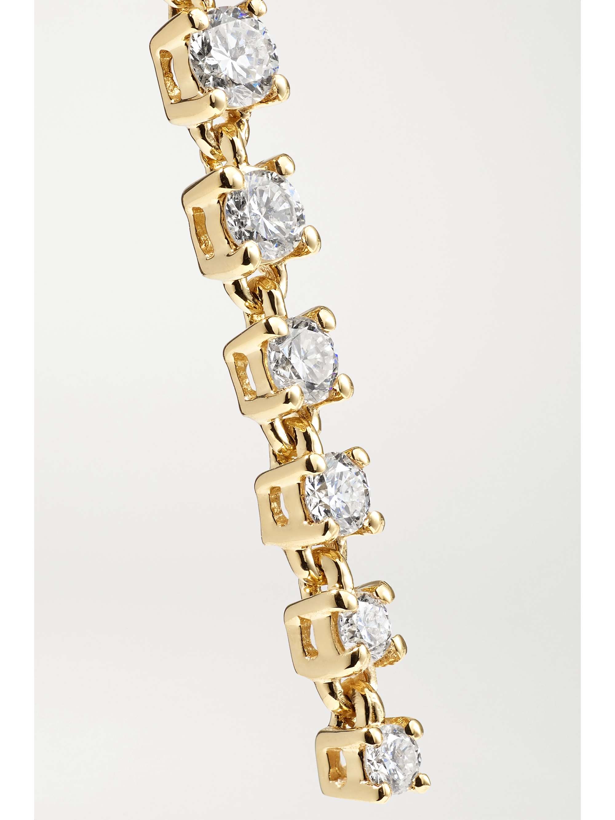 ANITA KO Short Rope 18-karat gold diamond earrings