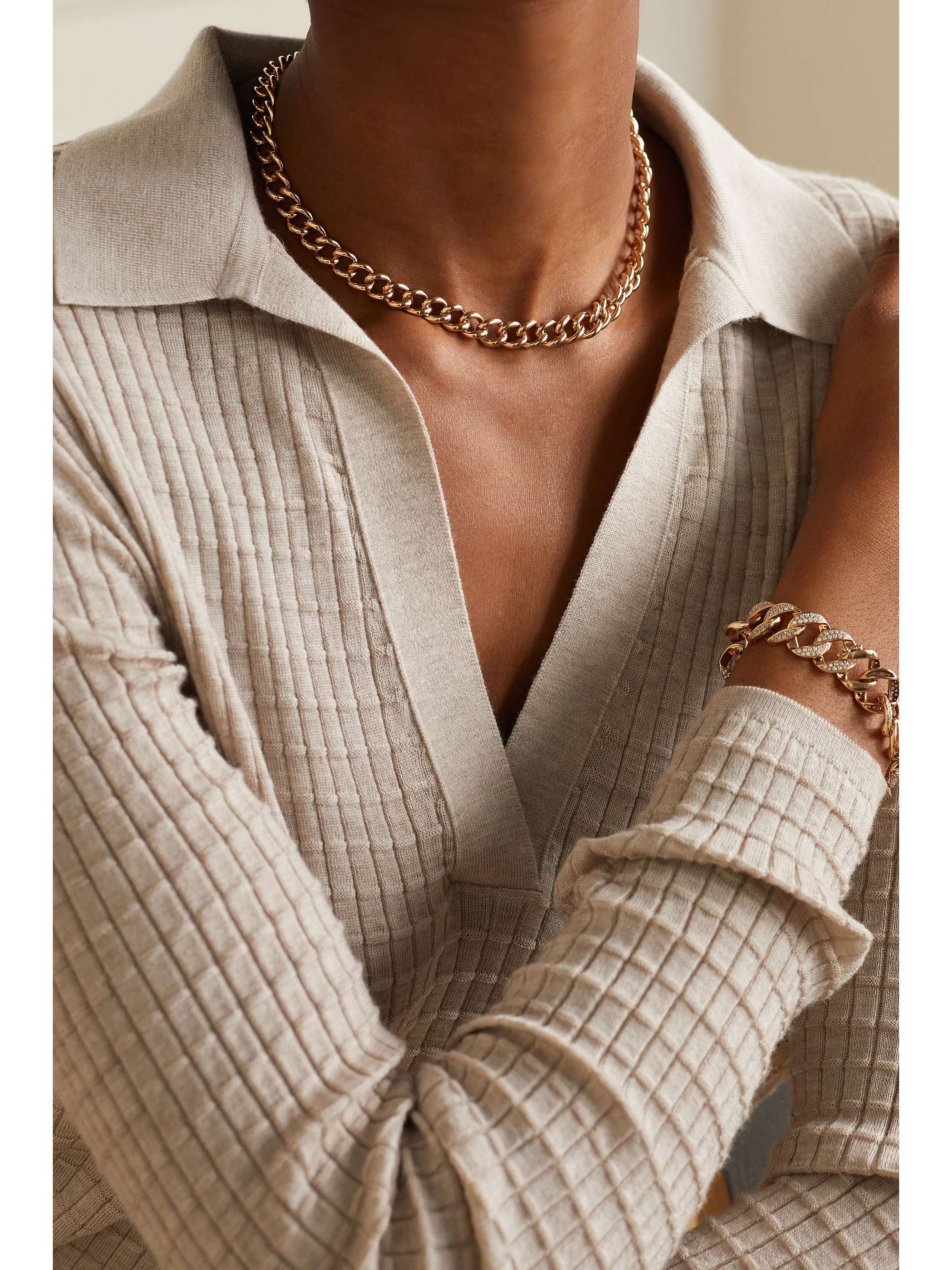 ANITA KO Naples 18-karat rose gold necklace