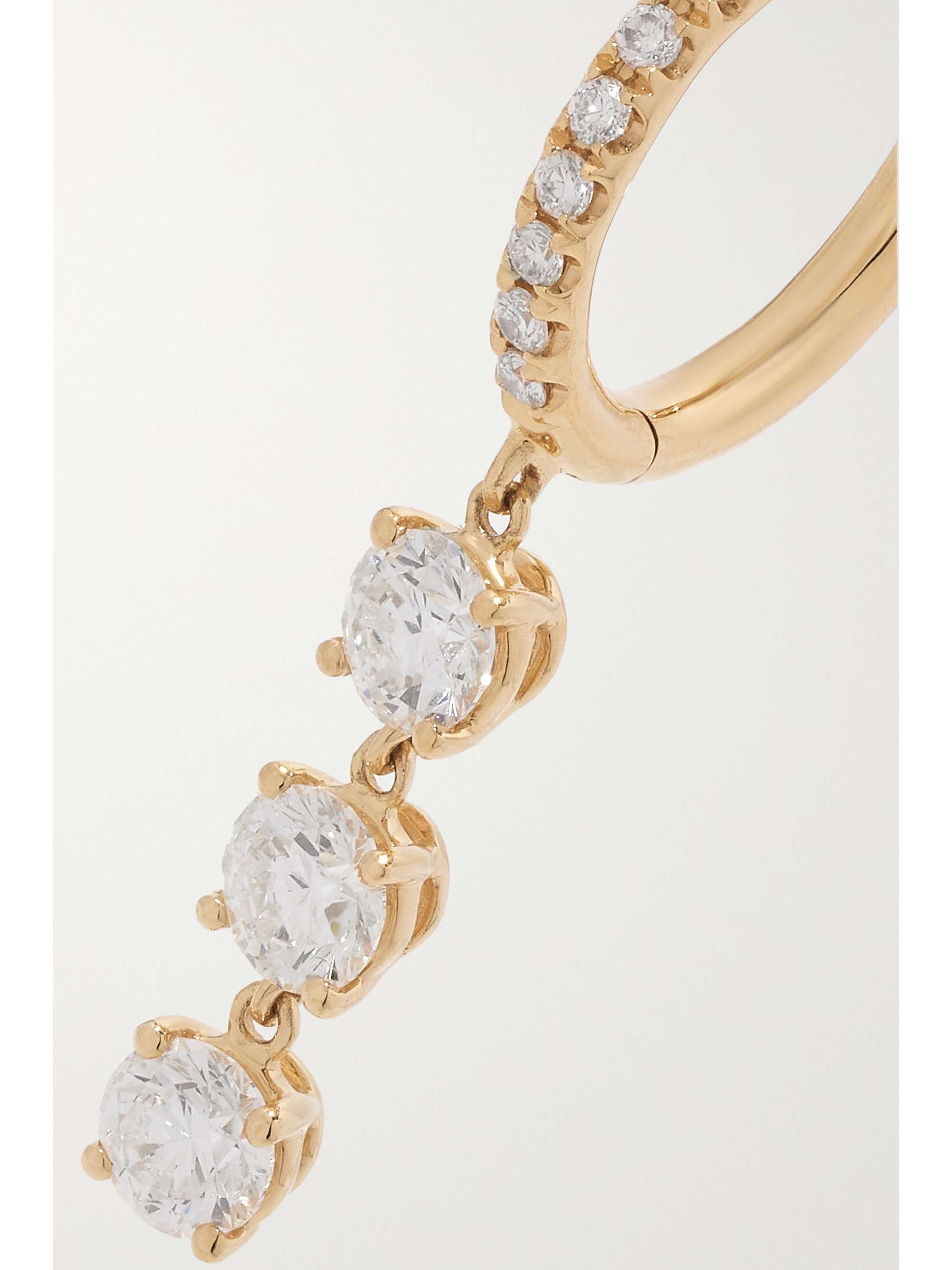 ANITA KO 18-karat gold diamond hoop earrings