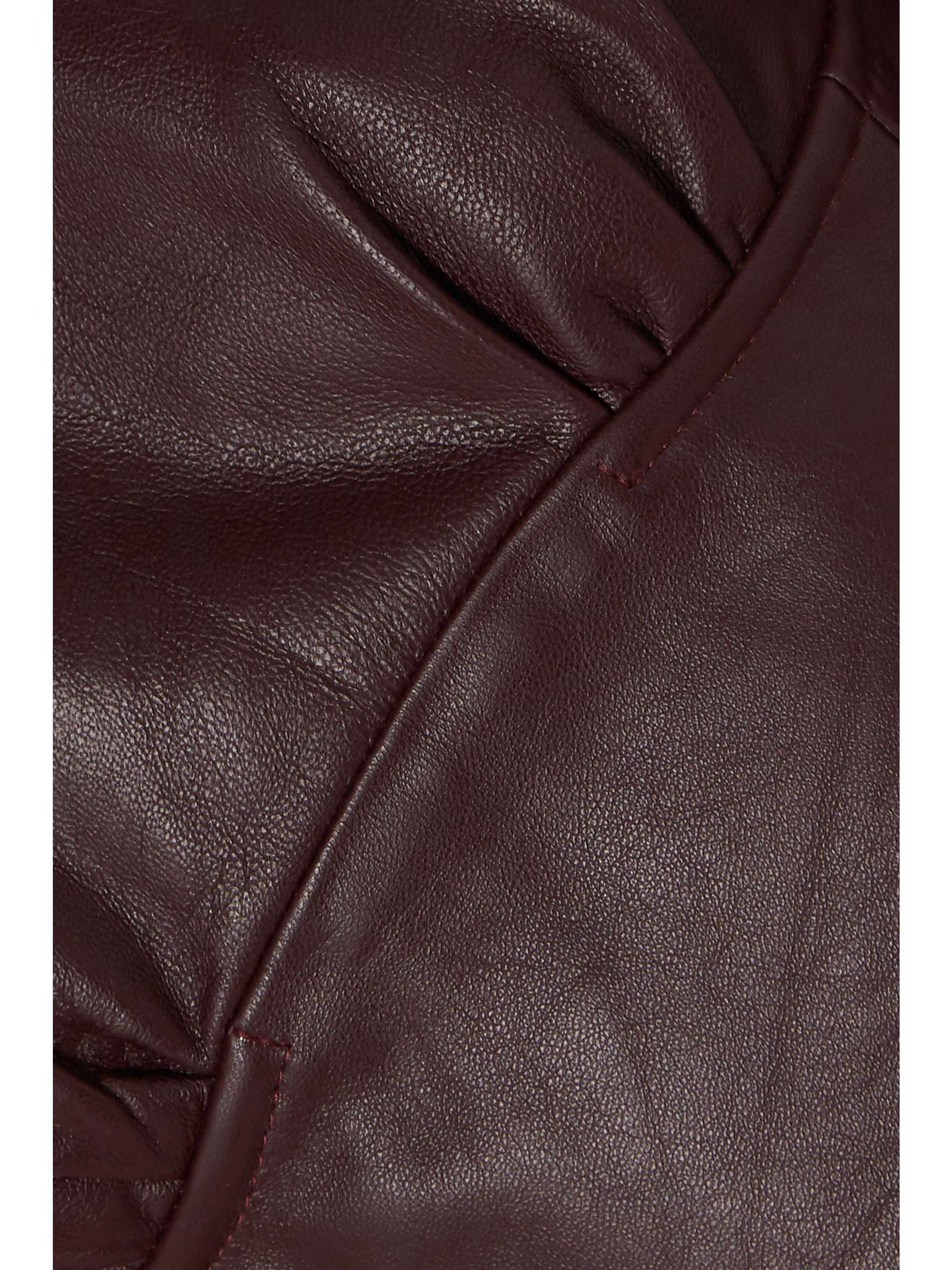 CHRISTOPHER ESBER Charli gathered leather top