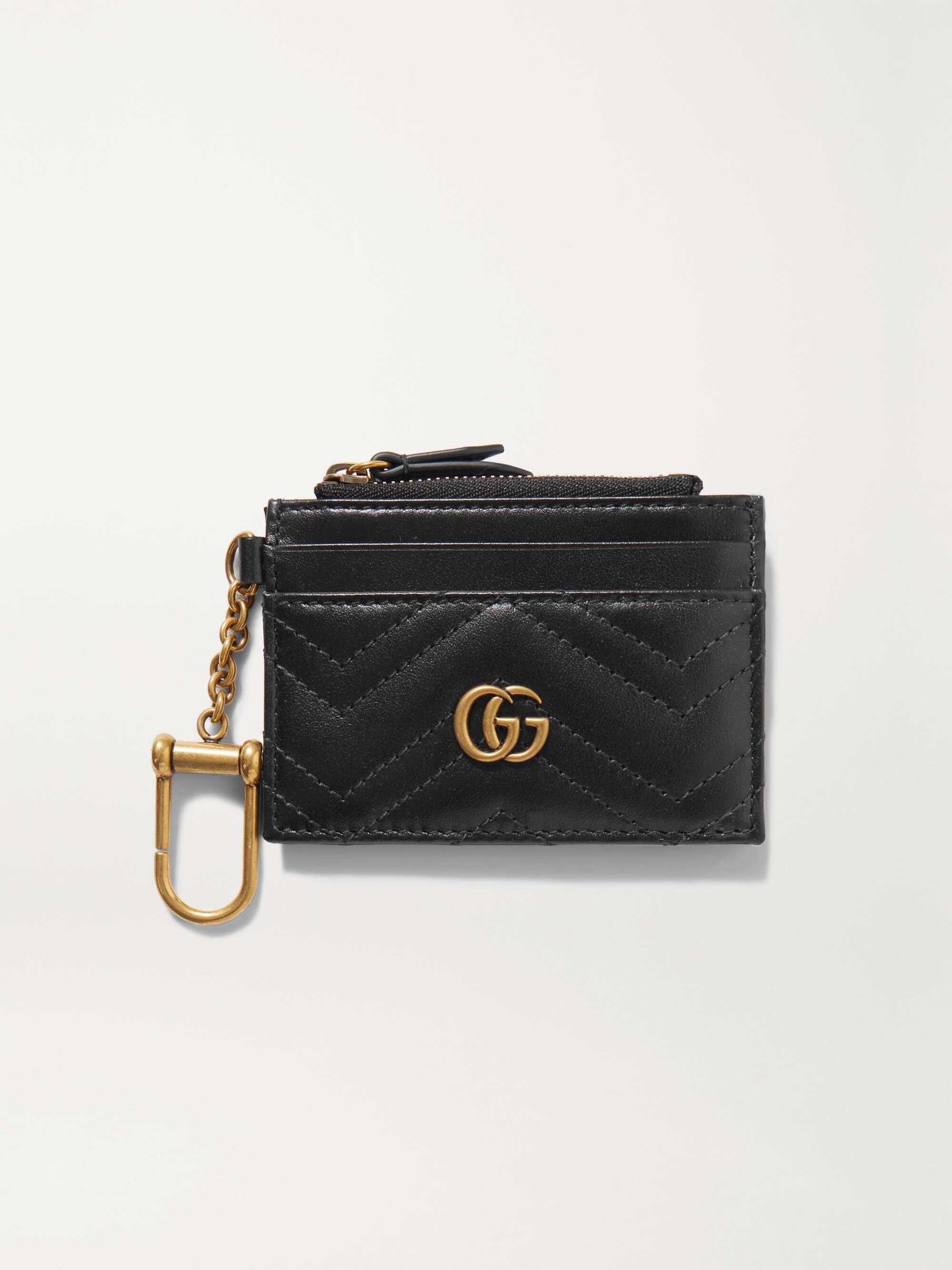 Gucci Gg Marmont 2.0 Leather Coin Case in Black