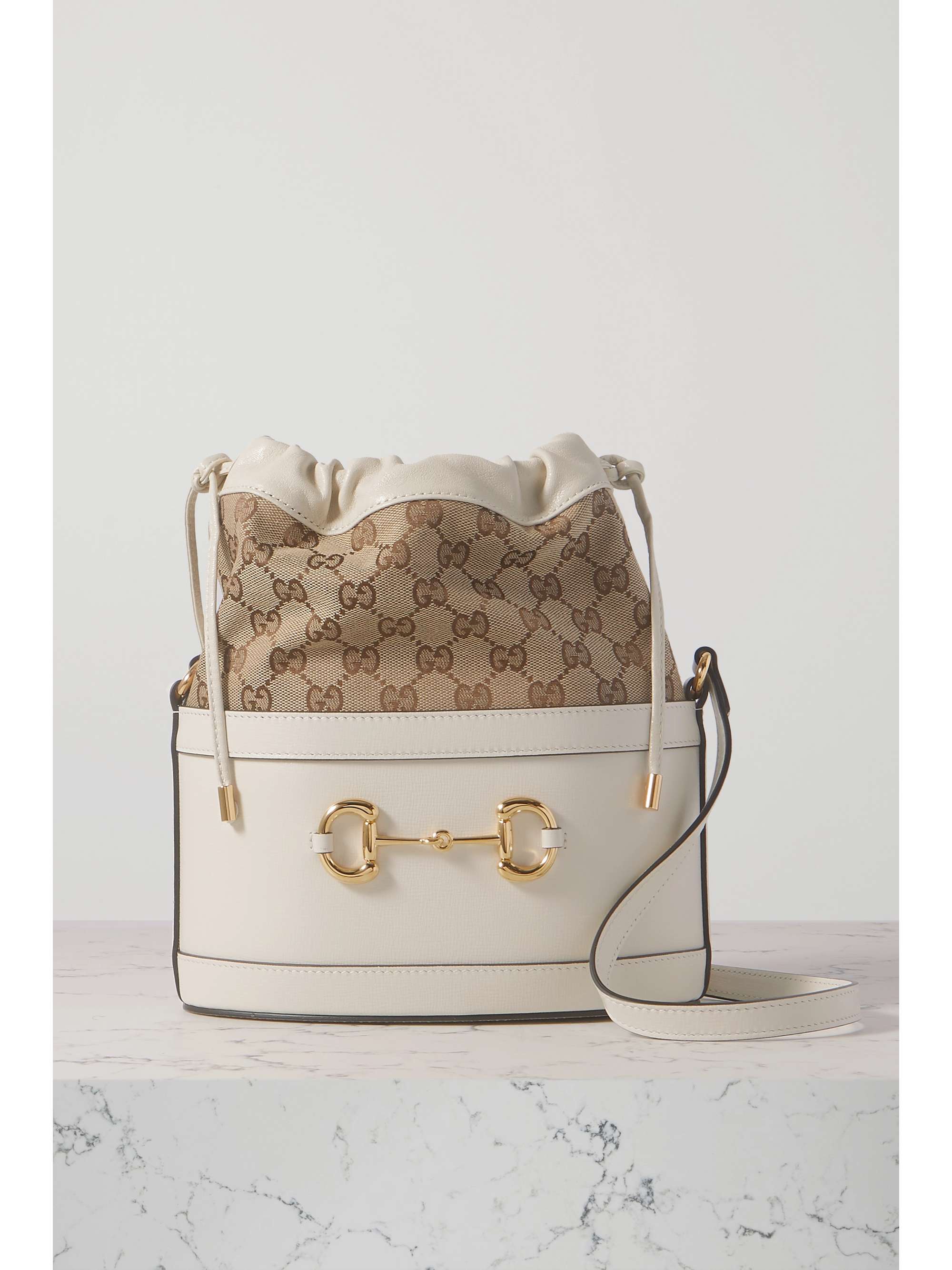 white bucket handbag