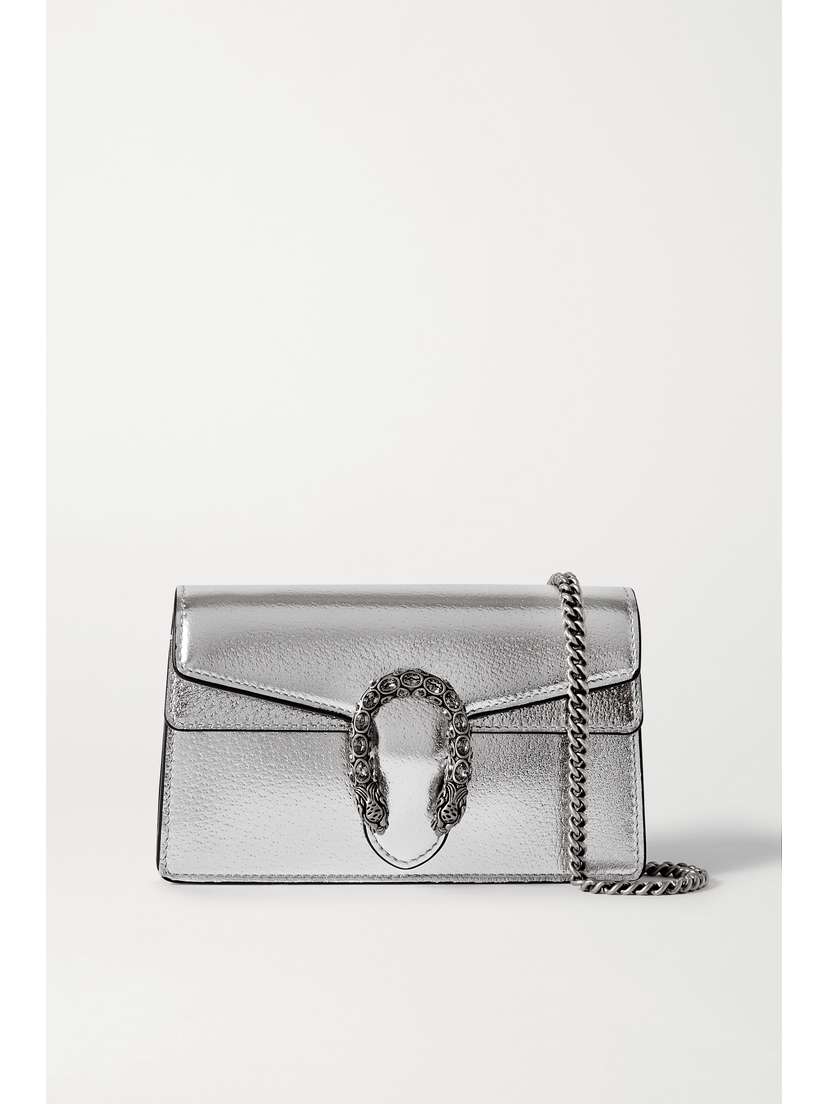 Gucci Dionysus Mini Metallic Leather Shoulder Bag