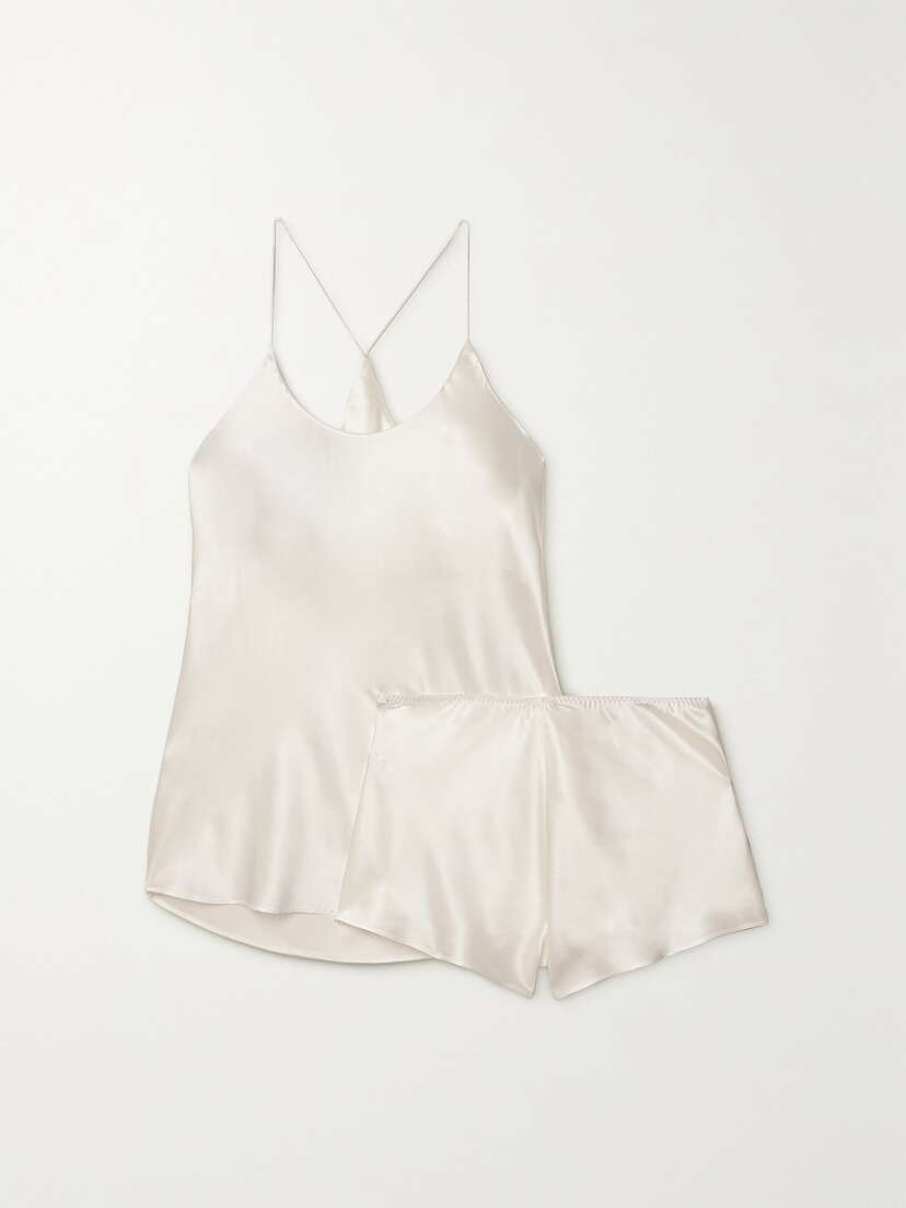 Olivia von Halle Bella Silk-satin Pajama Set