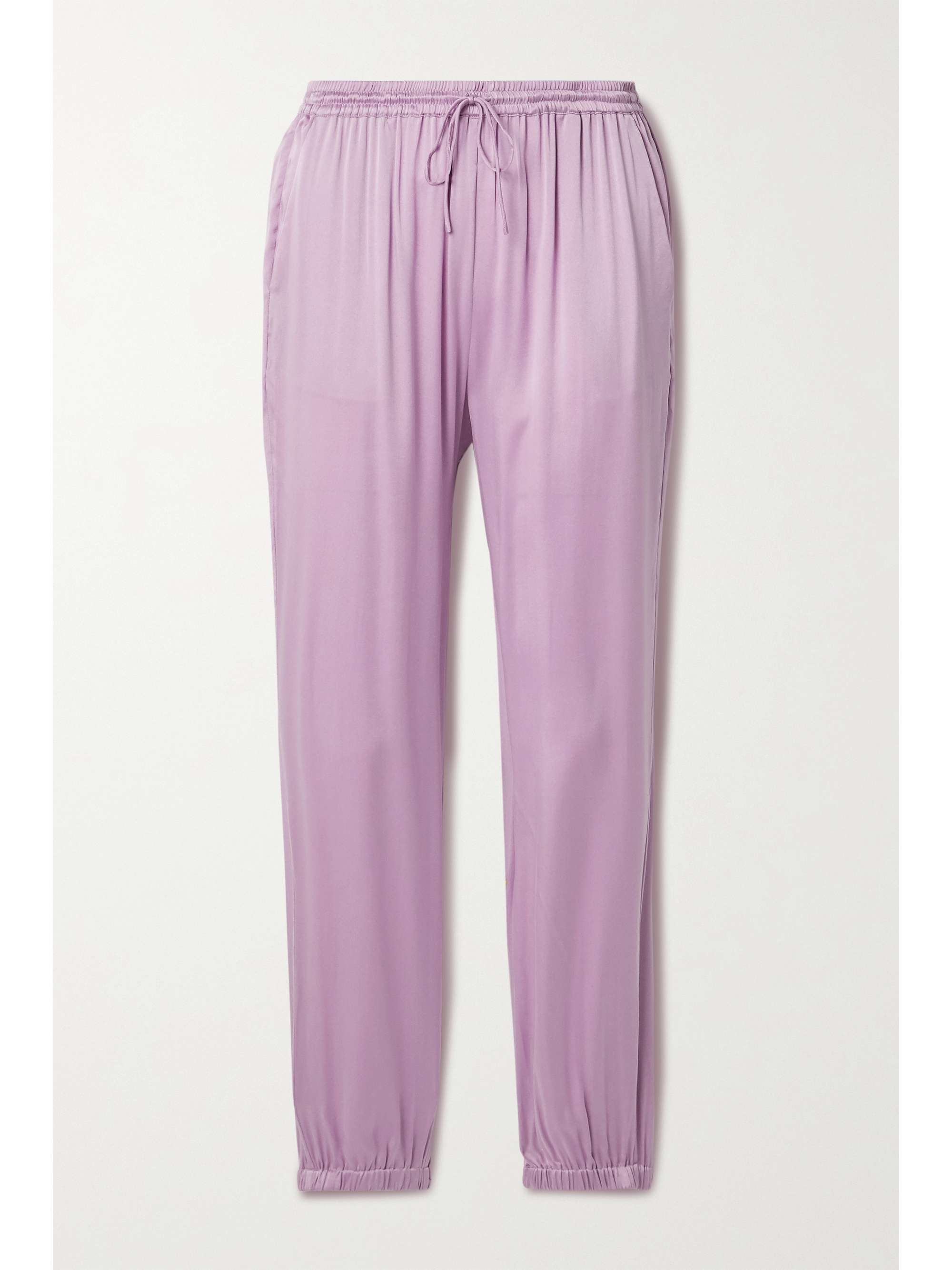 lilac track pants