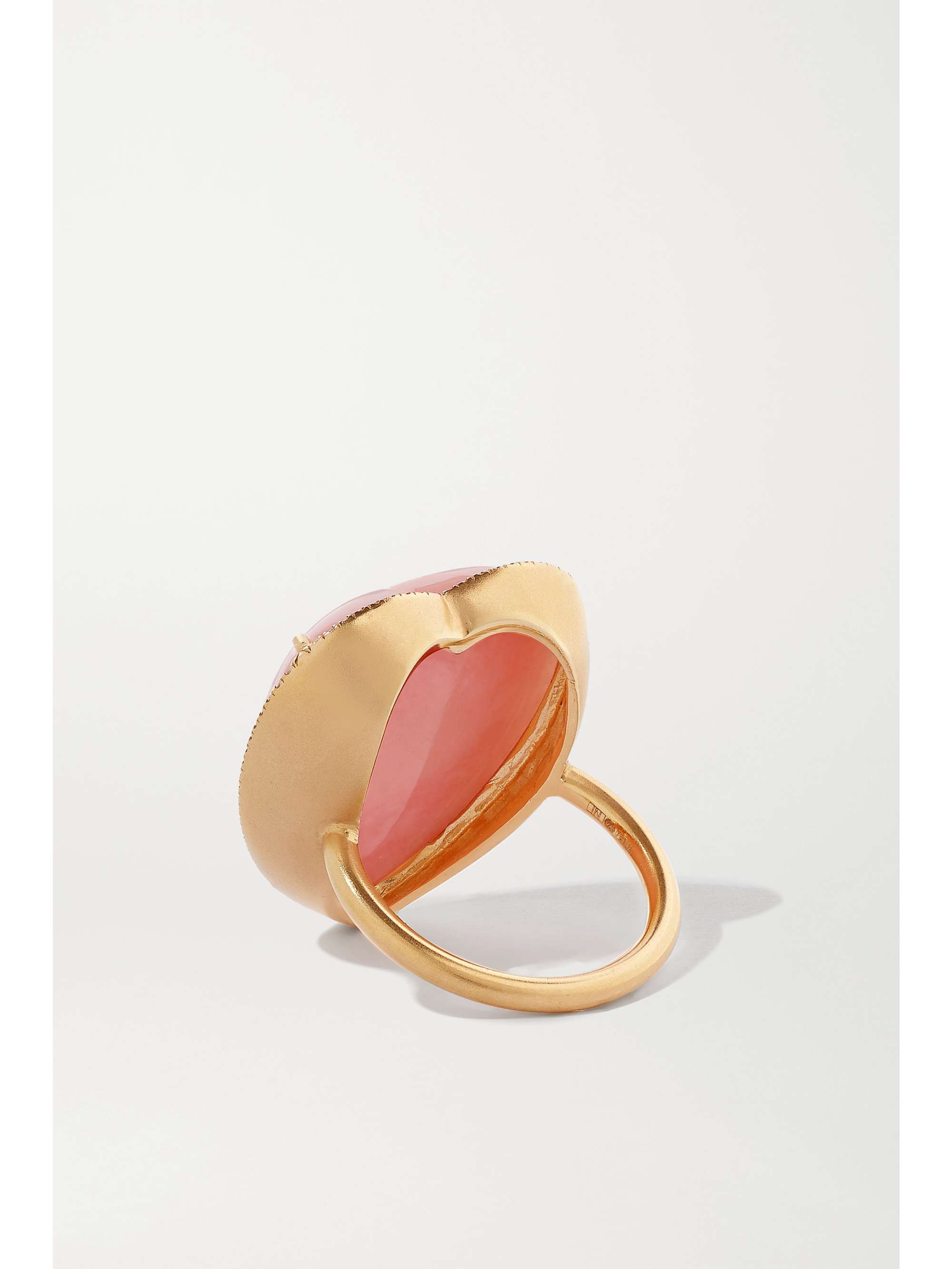 IRENE NEUWIRTH Love Ring aus 18 Karat Roségold mit Opal und Diamanten
