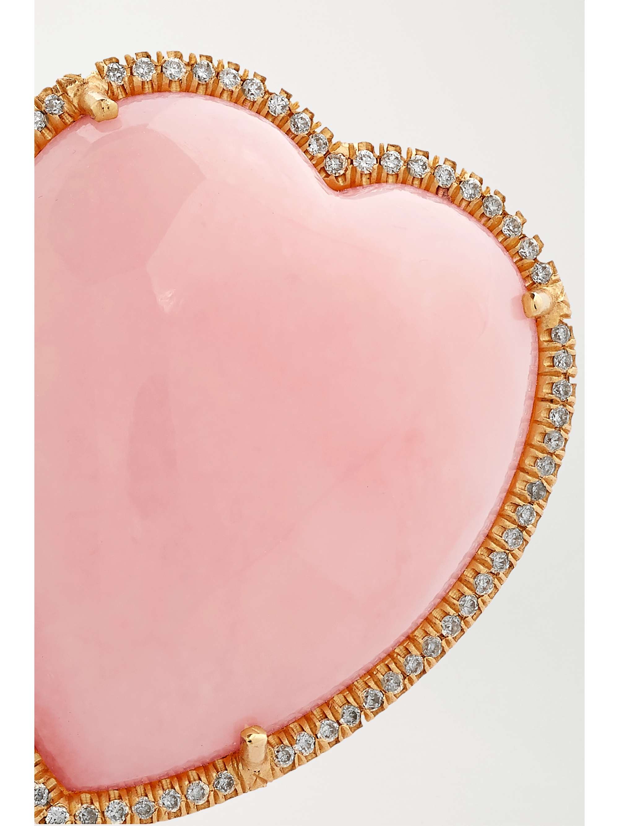 IRENE NEUWIRTH Love Ring aus 18 Karat Roségold mit Opal und Diamanten