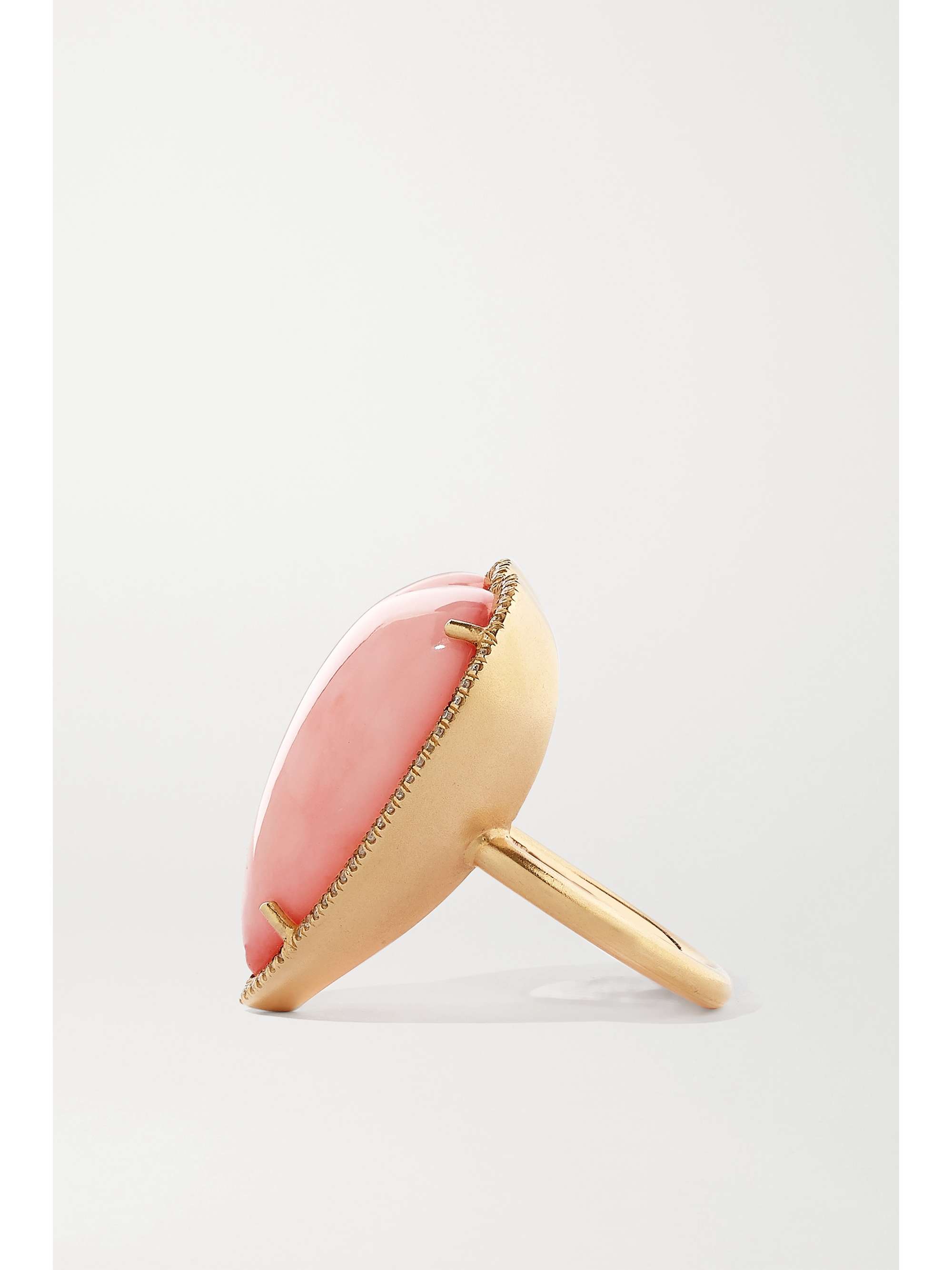 IRENE NEUWIRTH Love Ring aus 18 Karat Roségold mit Opal und Diamanten