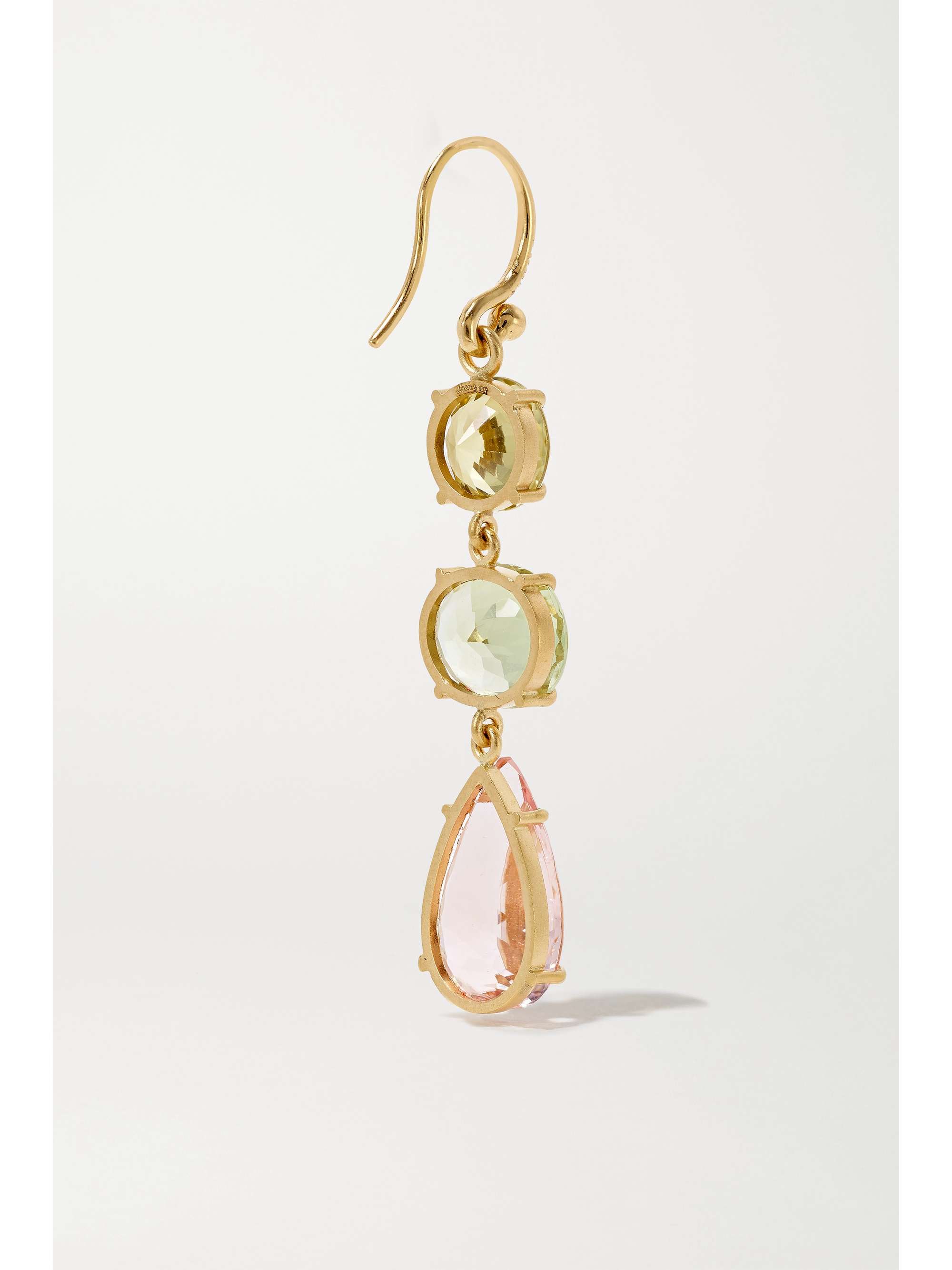 IRENE NEUWIRTH Boucles d'oreilles en or 18 carats et pierres multiples Gemmy Gem
