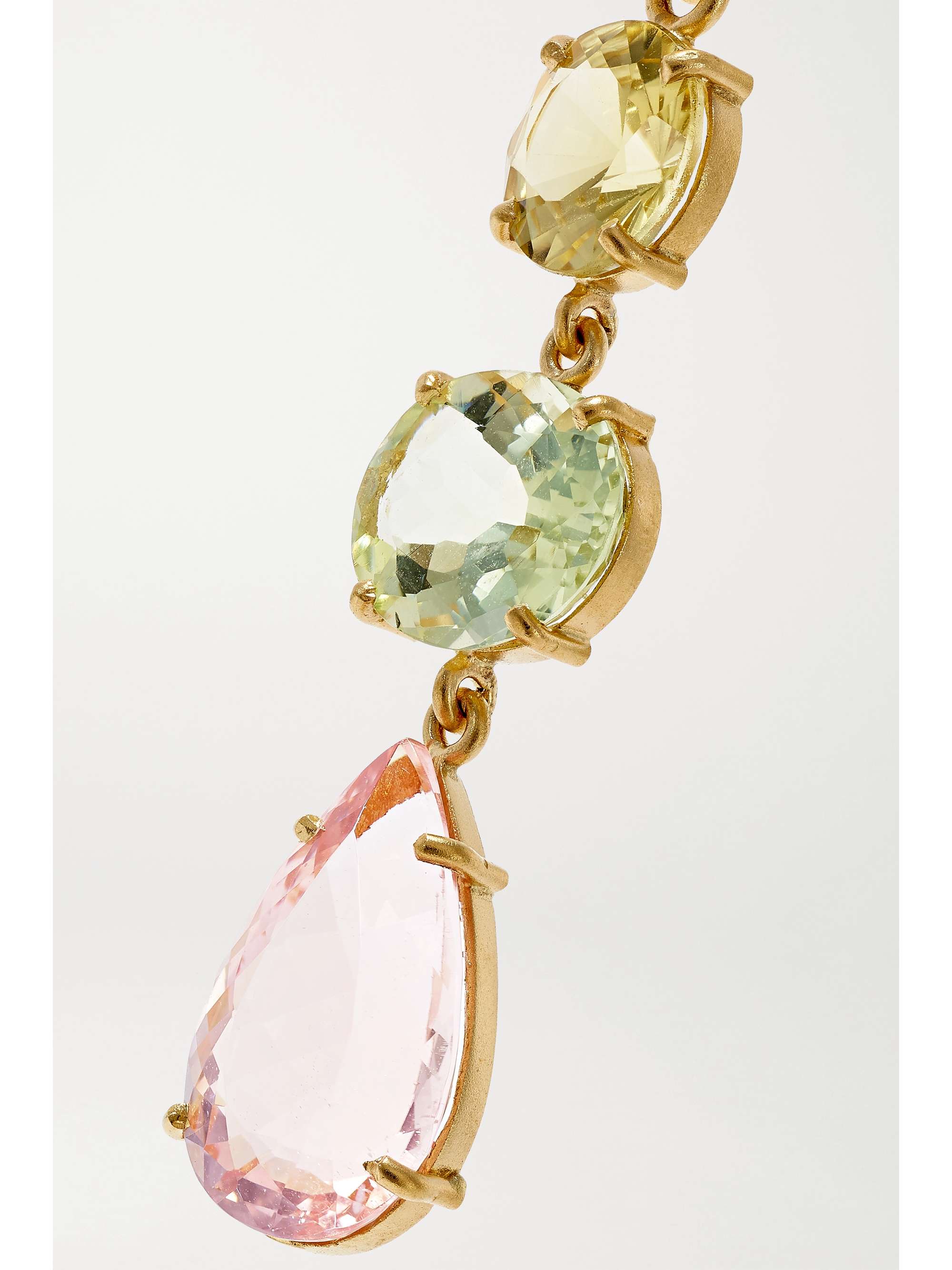 IRENE NEUWIRTH Boucles d'oreilles en or 18 carats et pierres multiples Gemmy Gem