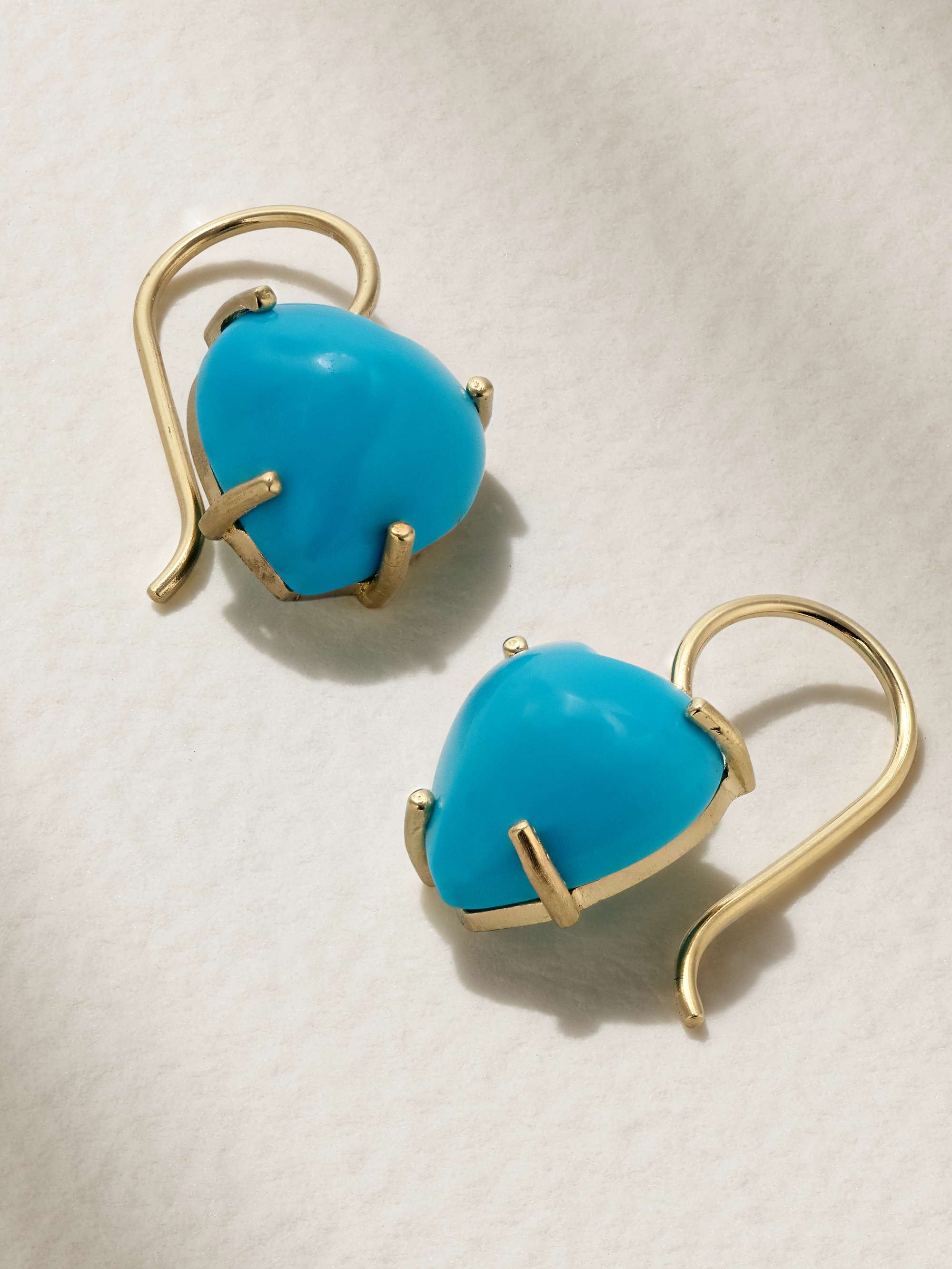 IRENE NEUWIRTH Love 18-karat rose gold opal earrings