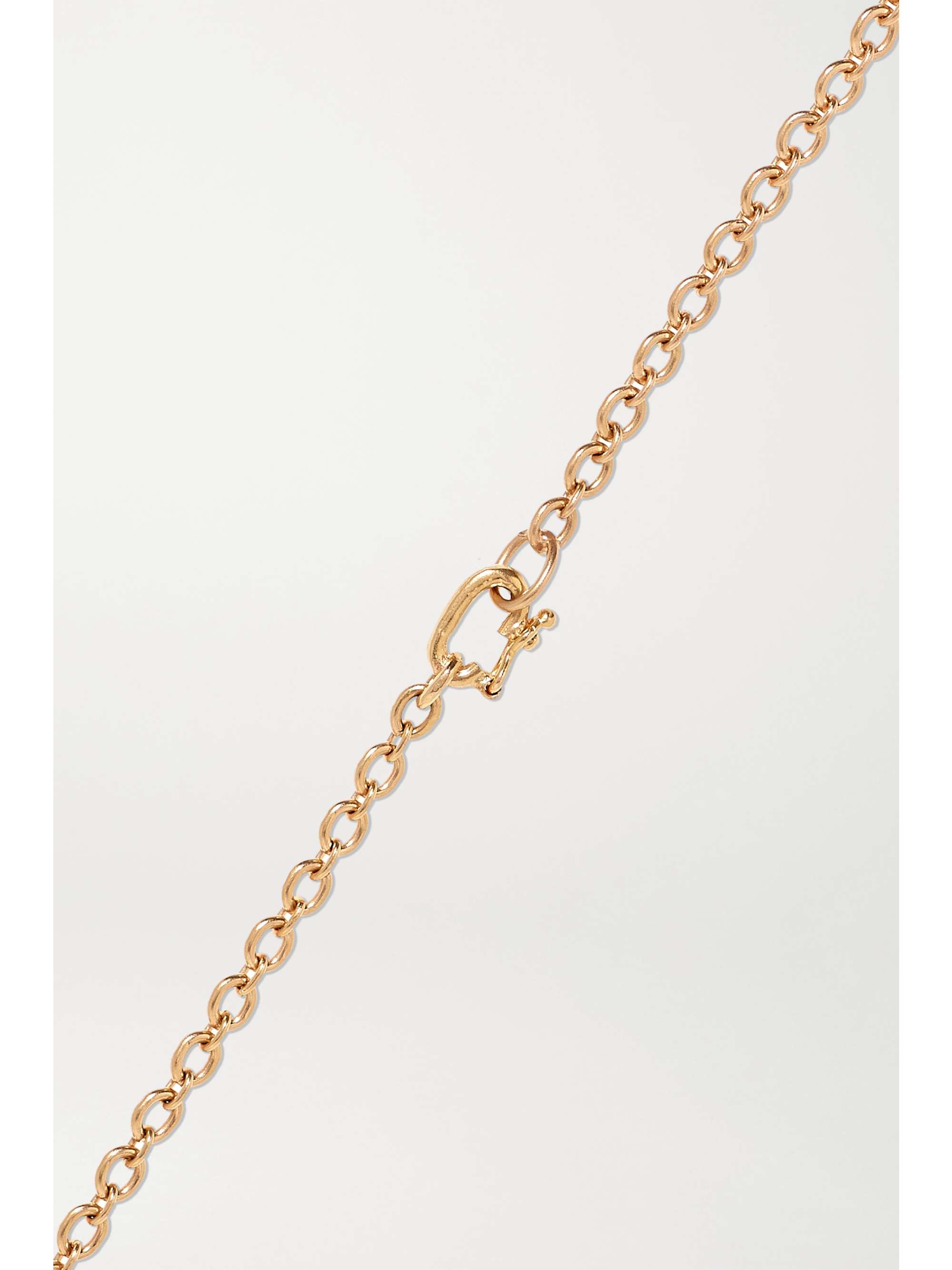 IRENE NEUWIRTH 18-karat rose and white gold, sapphire and diamond necklace