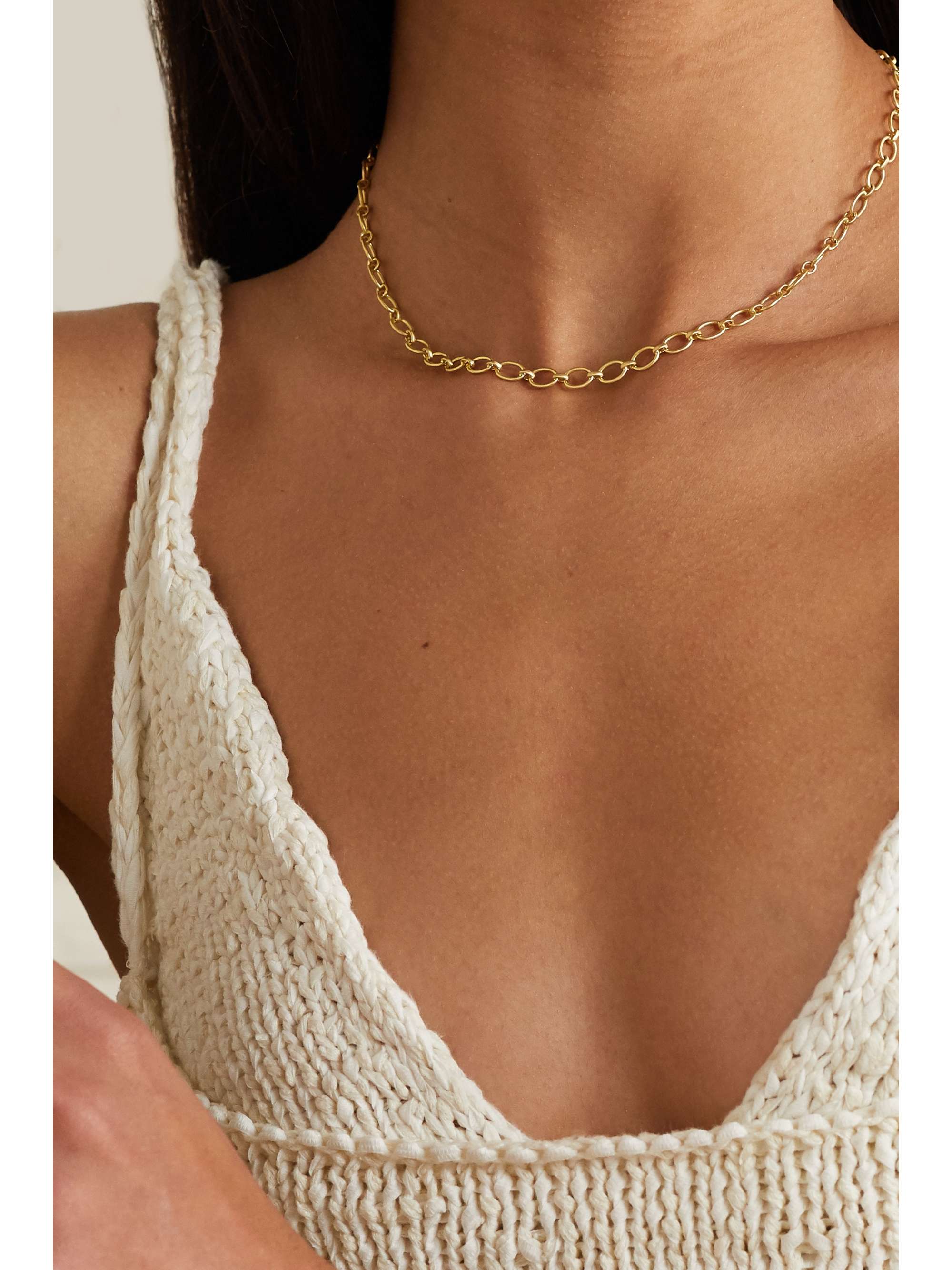 IRENE NEUWIRTH Classic 18-karat gold necklace