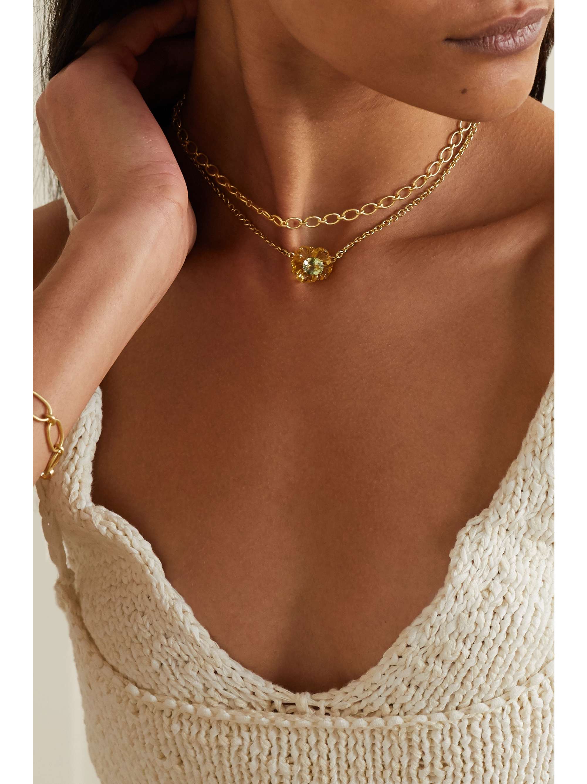 IRENE NEUWIRTH Classic 18-karat gold necklace