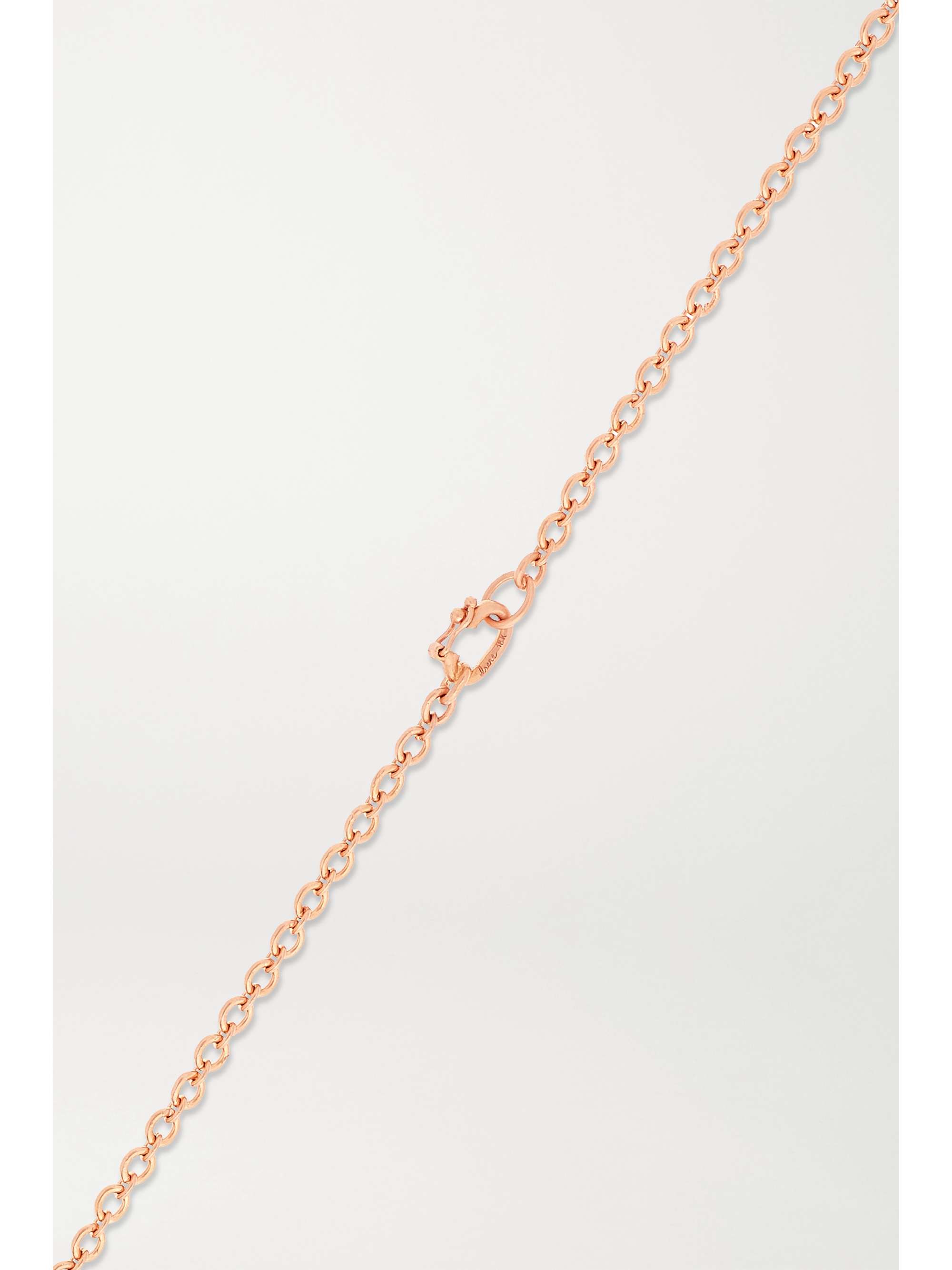 IRENE NEUWIRTH Love 18-karat rose gold opal necklace