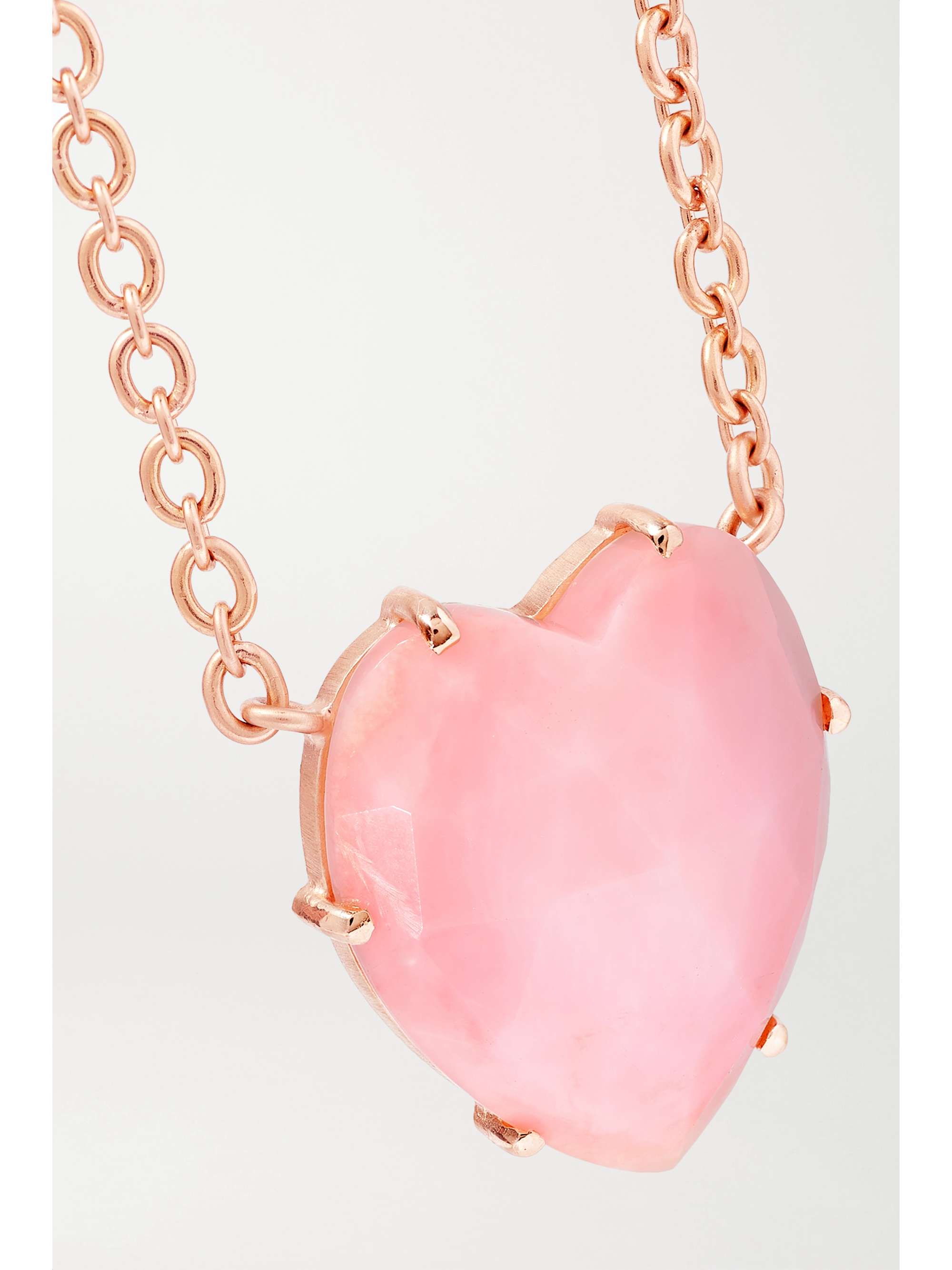 IRENE NEUWIRTH Love 18-karat rose gold opal necklace