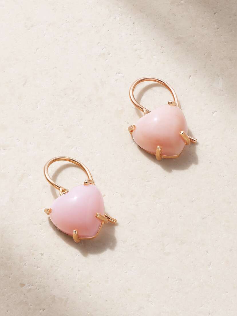 Irene Neuwirth Love 18-karat Rose Gold Opal Earrings