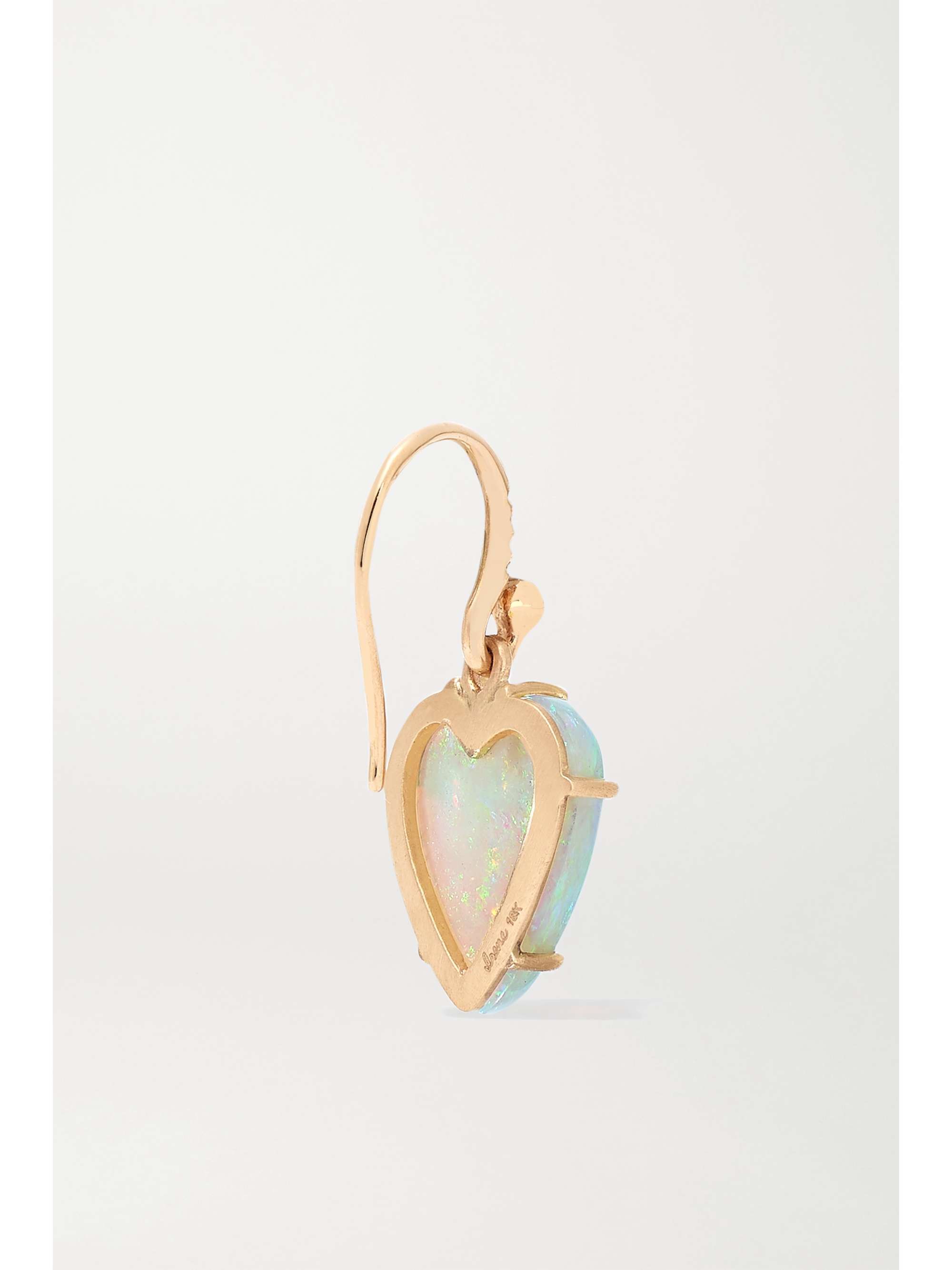 IRENE NEUWIRTH Love 18-karat rose gold, opal and diamond earrings