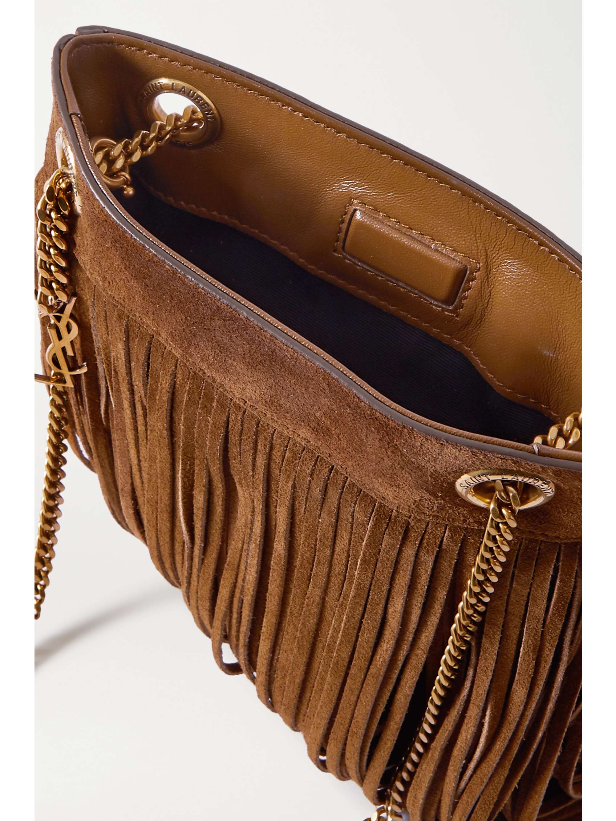 suede fringe bag