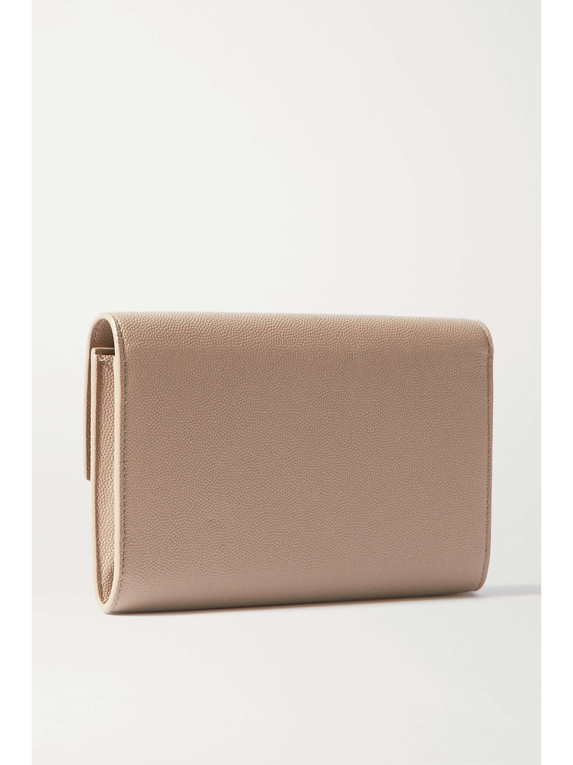 SAINT LAURENT Uptown textured-leather shoulder bag