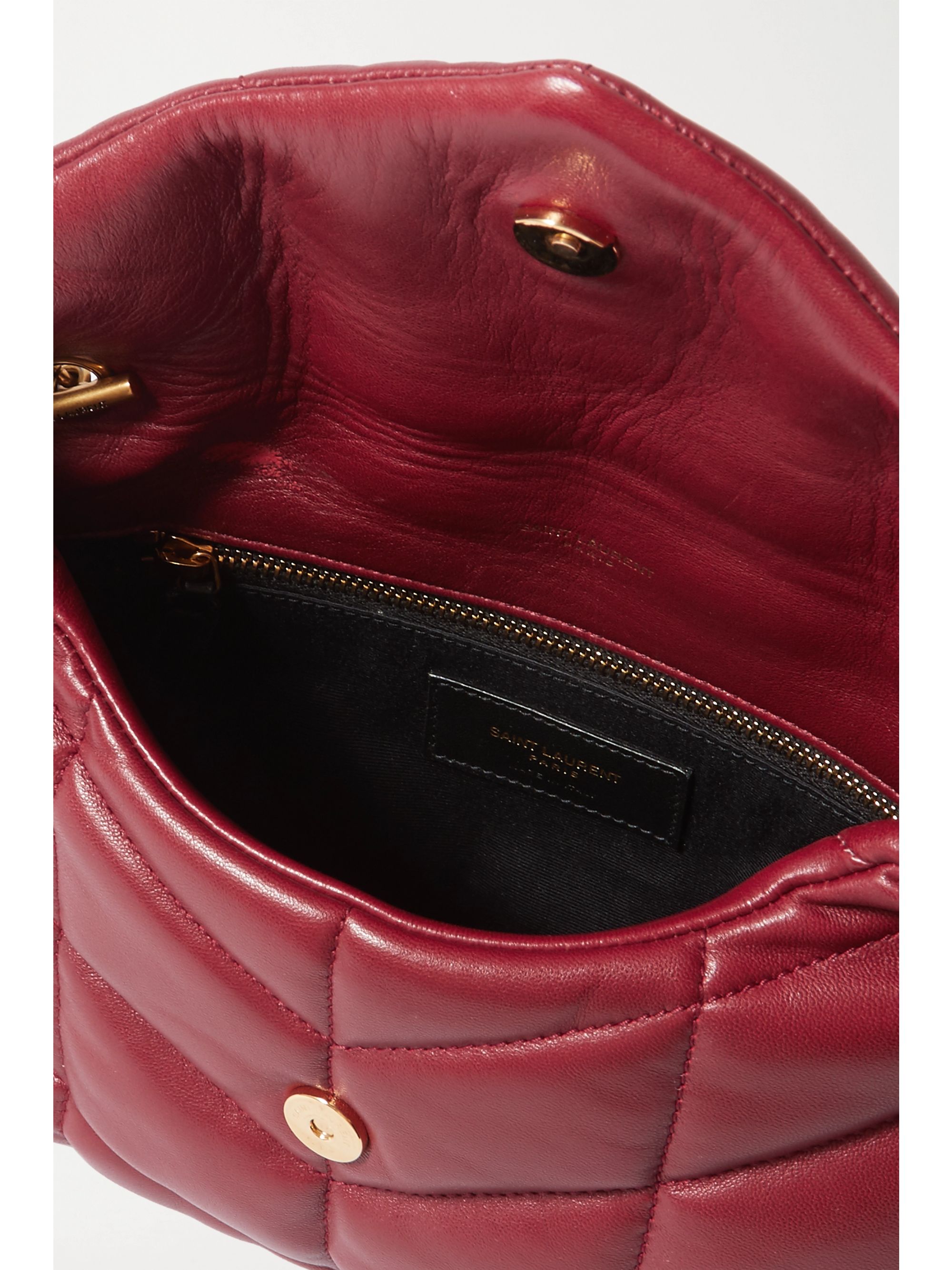 mini loulou puffer leather crossbody bag